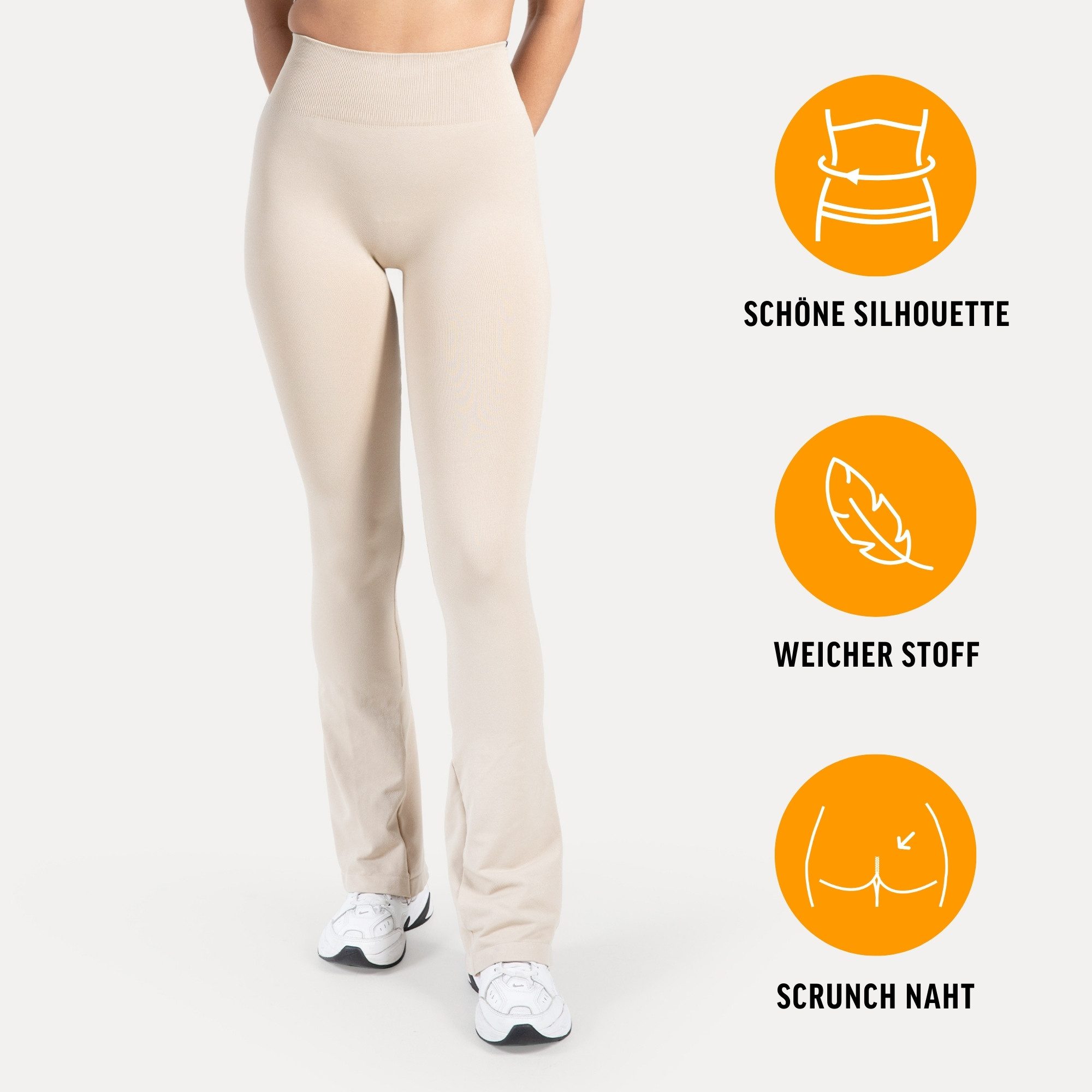 Smilodox Leggings Aylin Schlaghose Sportleggings Scrunch Booty Push UP Frei günstig online kaufen