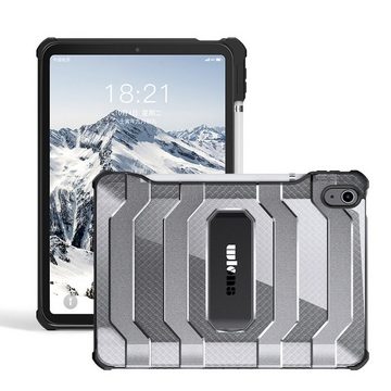 Wigento Tablet-Hülle Für Apple iPad 10.9 2022 10 Gen. aufstellbare Outdoor Hybrid Grau Tablet Tasche Etuis