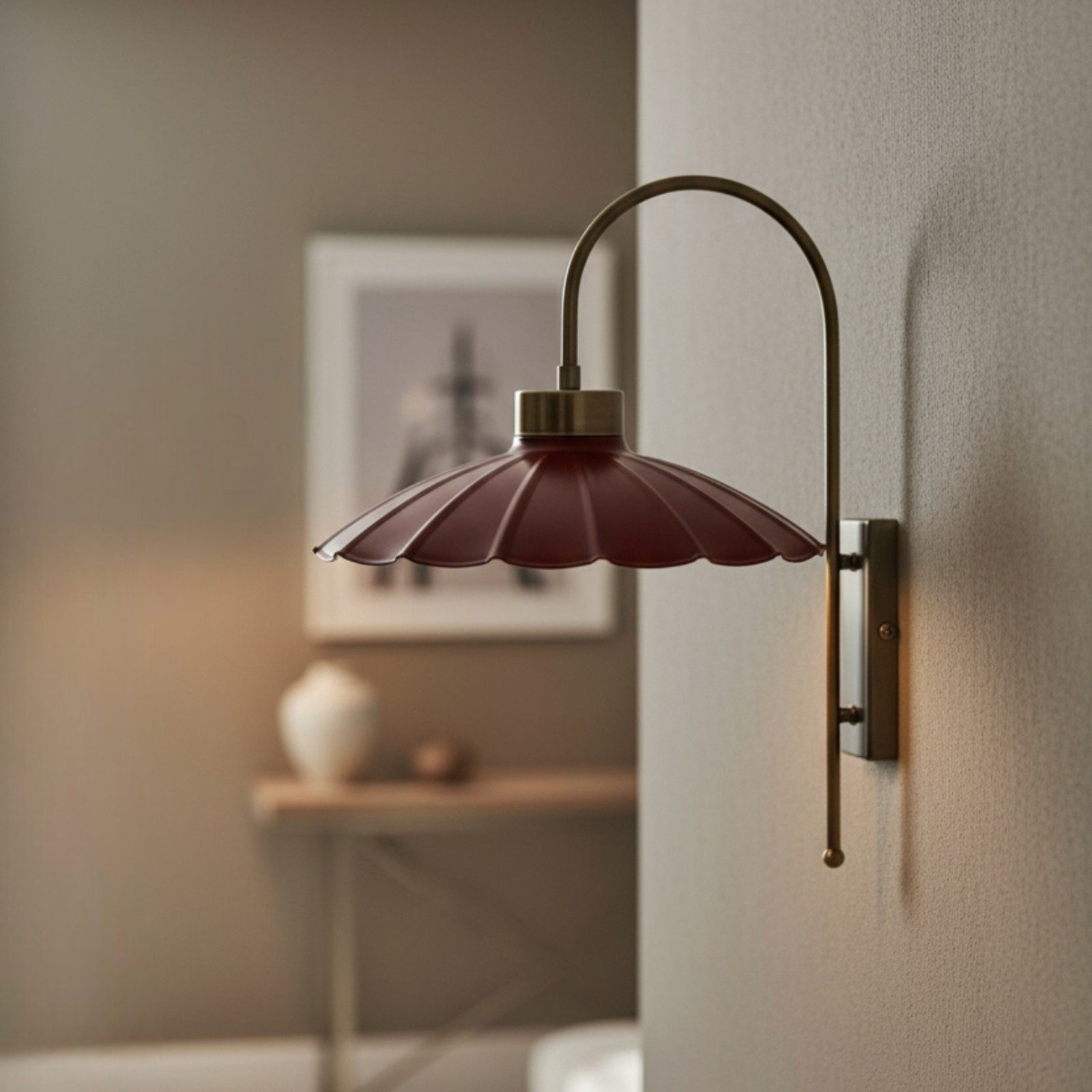 Bamyum Wandleuchte Risso Vintage Metall Wandleuchte, ohne Leuchtmittel