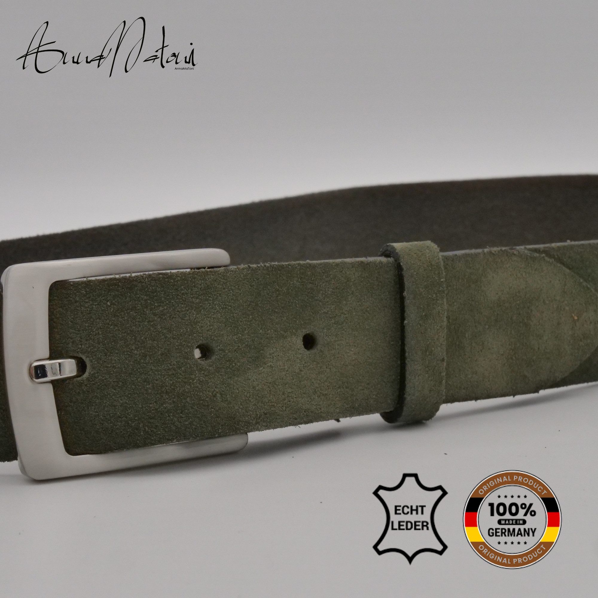 AnnaMatoni Ledergürtel AnnaMatoni Herren Ledergürtel Zeitloses Design Gürte günstig online kaufen