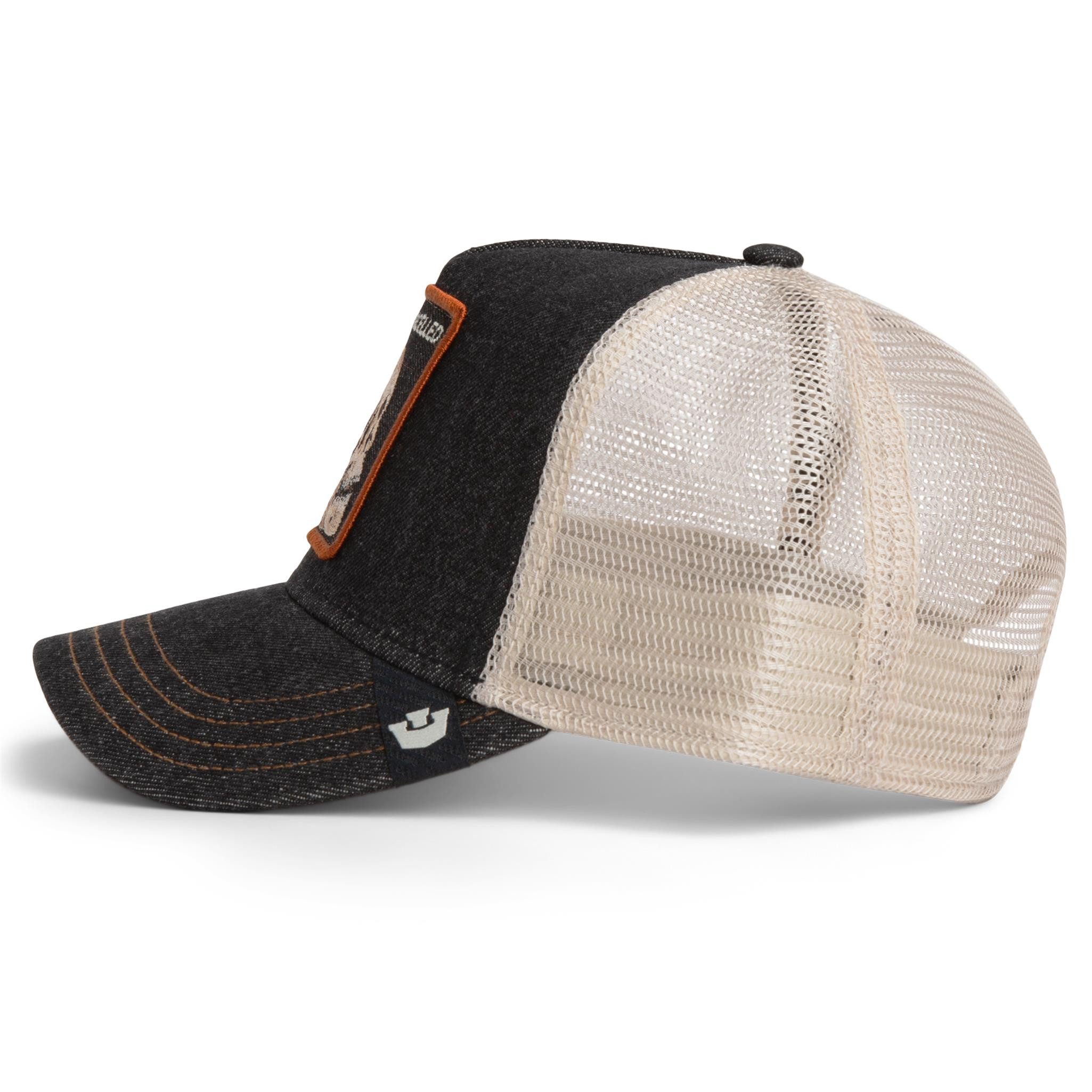 GOORIN Bros. Trucker Cap Goorin Bros. Denim Skull Trucker Cap Dark Denim (Basecap, Basecap, Trucker Kappe, Meshcap)