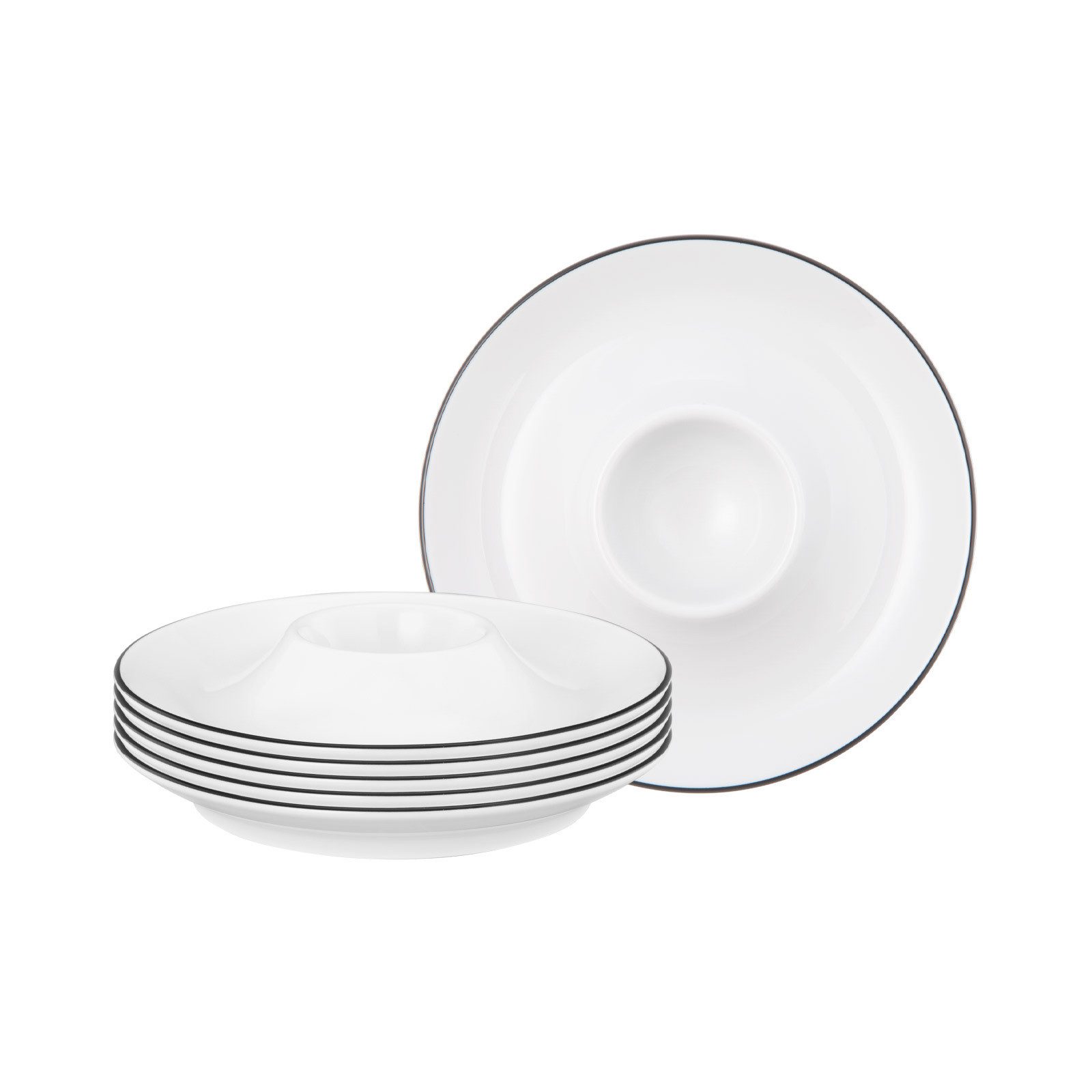 Seltmann Weiden Підставки для яєць Lido Black Line Підставки для яєць ø 12,5 cm 6er Set, (6er Set, 6-tlg., 6 Підставки для яєць)