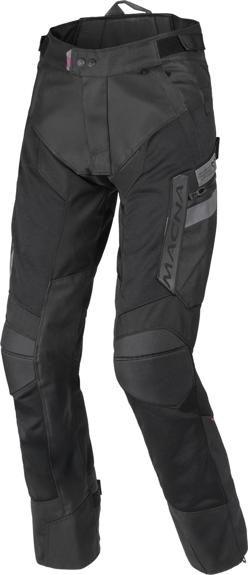 Macna Motorradhose Qargon Damen Motorrad Textilhose Verbindungsreißverschluss,Knieprotektoren enthalten,Perforiert