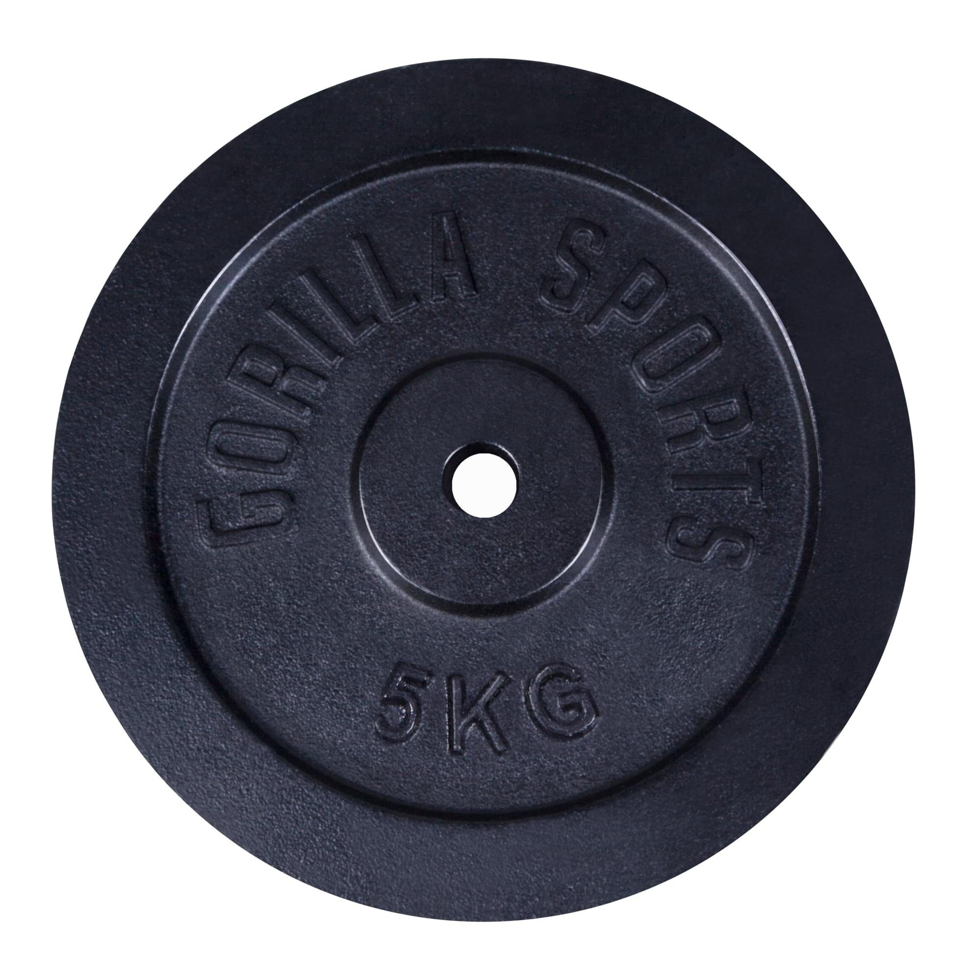 GORILLA SPORTS Hantelscheibe Hantelscheibe Guss 30/31 mm 1,25-30 KG, 5 kg