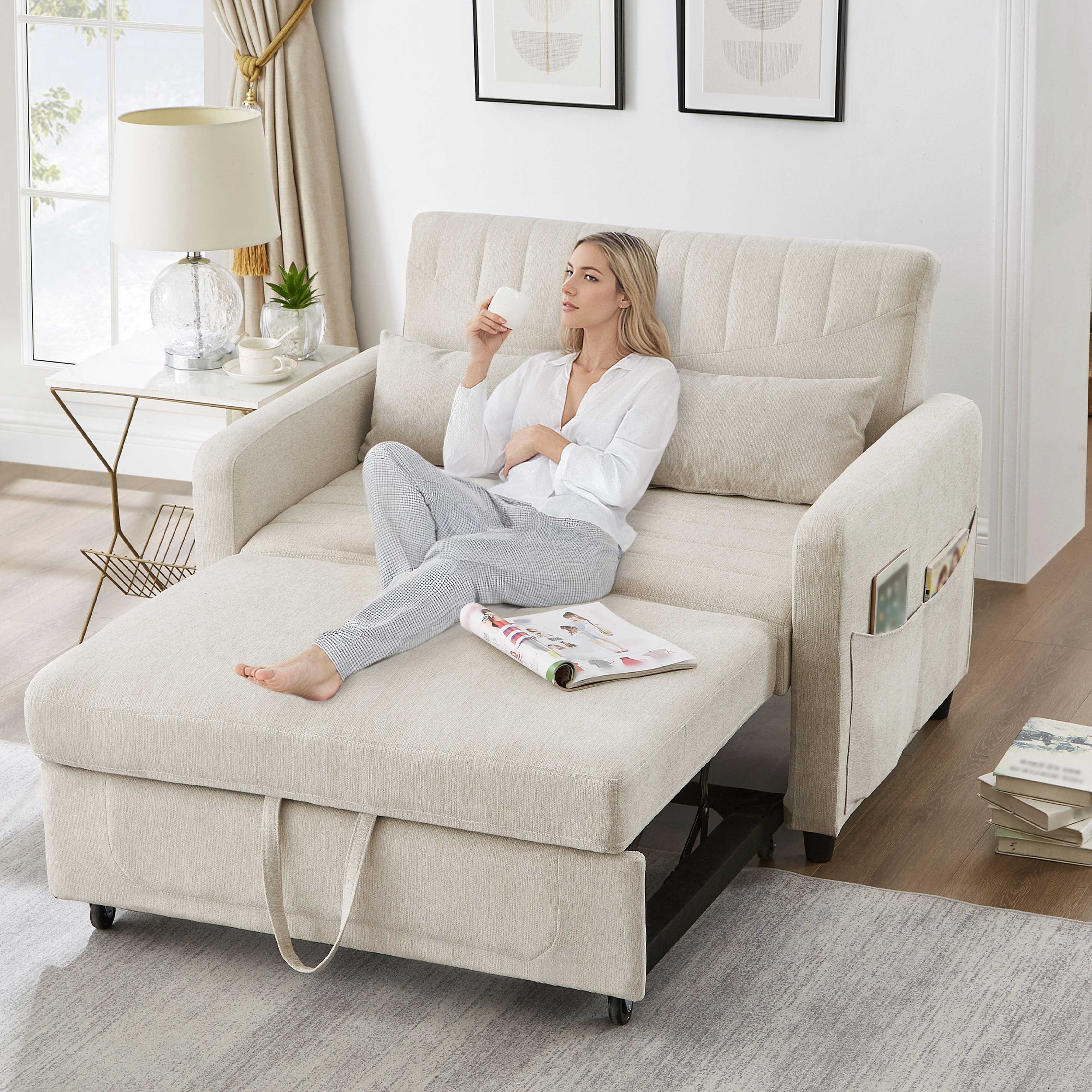 BlingBin Schlafsofa Zweisitzer-Klappsofa Sofabett mit Schlaffunktion, günstig online kaufen