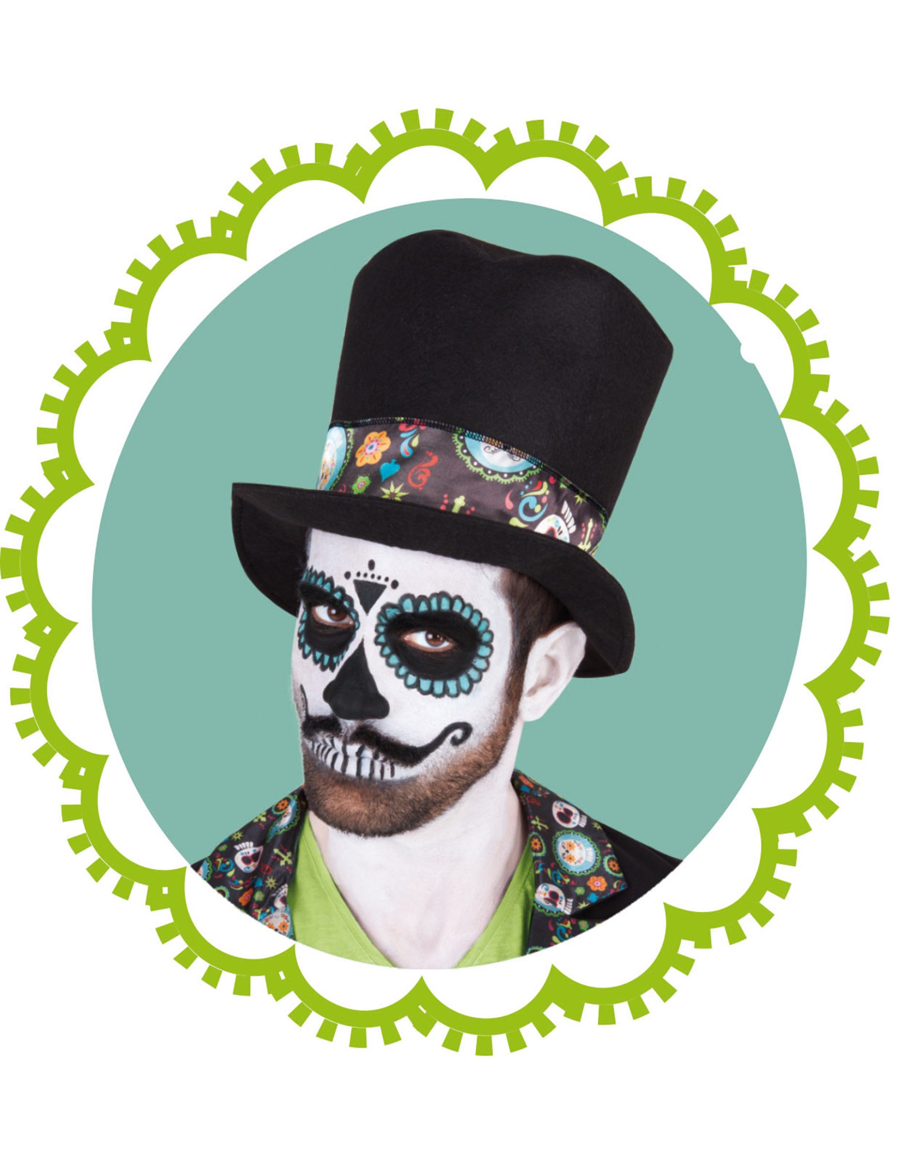 Rubie´s Kostüm Dia de los Muertos Skelett-Gentleman Halloween-Herrenkostüm bunt