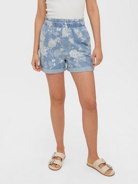 Vero Moda Jeansshorts Flora (1-tlg) Rüschen, Drapiert/gerafft