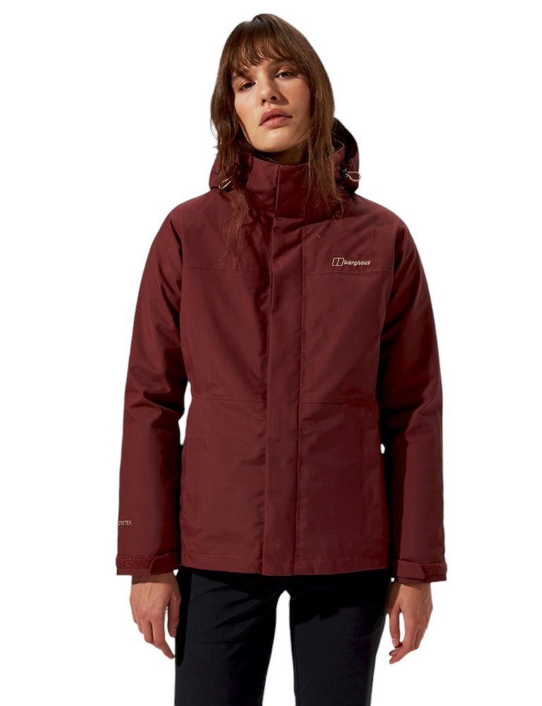Berghaus Allwetterjacke Winterjacke Hillwalker 2.0 HL 3in1 GTX (wasserdicht) dunkelrot Damen