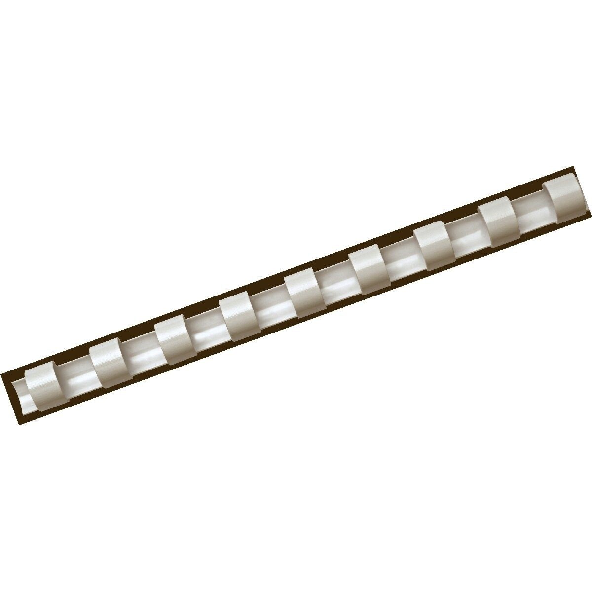 FELLOWES Thermo-Bindemappe Plastikbinderücken A4 21 Ringe weiß 6mm VE=100 Stück, (
