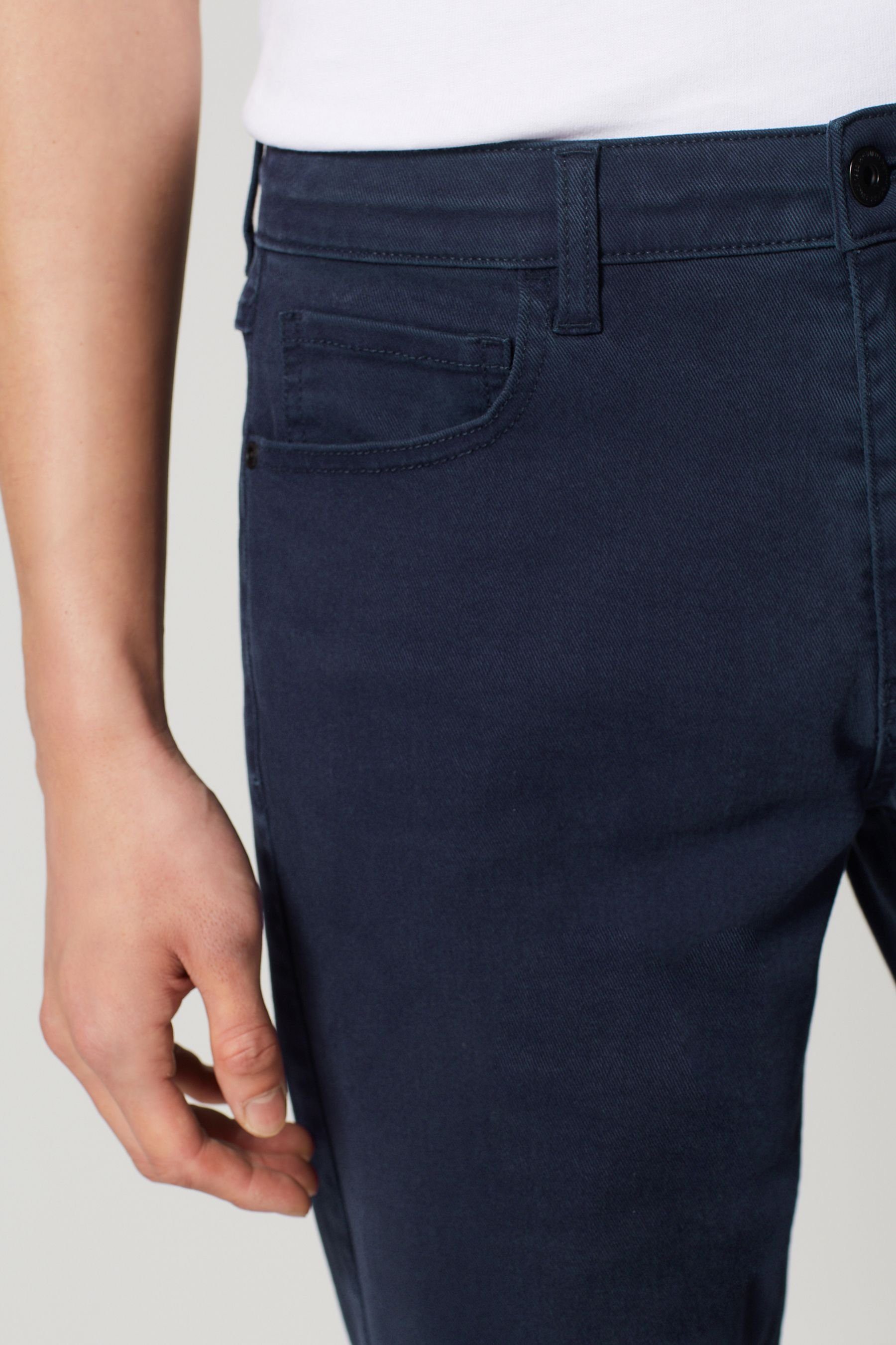 Fit (1-tlg) Gefärbte Navy Stretch-Jeans Straight Straight-Jeans Next