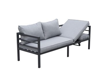 bellavista - Home&Garden® Gartenlounge-Set Gartenmöbel Loungeset "Maia II" - Aluminium Lounge 4-tlg., (Set, 4-tlg), ein mit verstellbarem Kopfteil, als Sonnenliege verwendbar