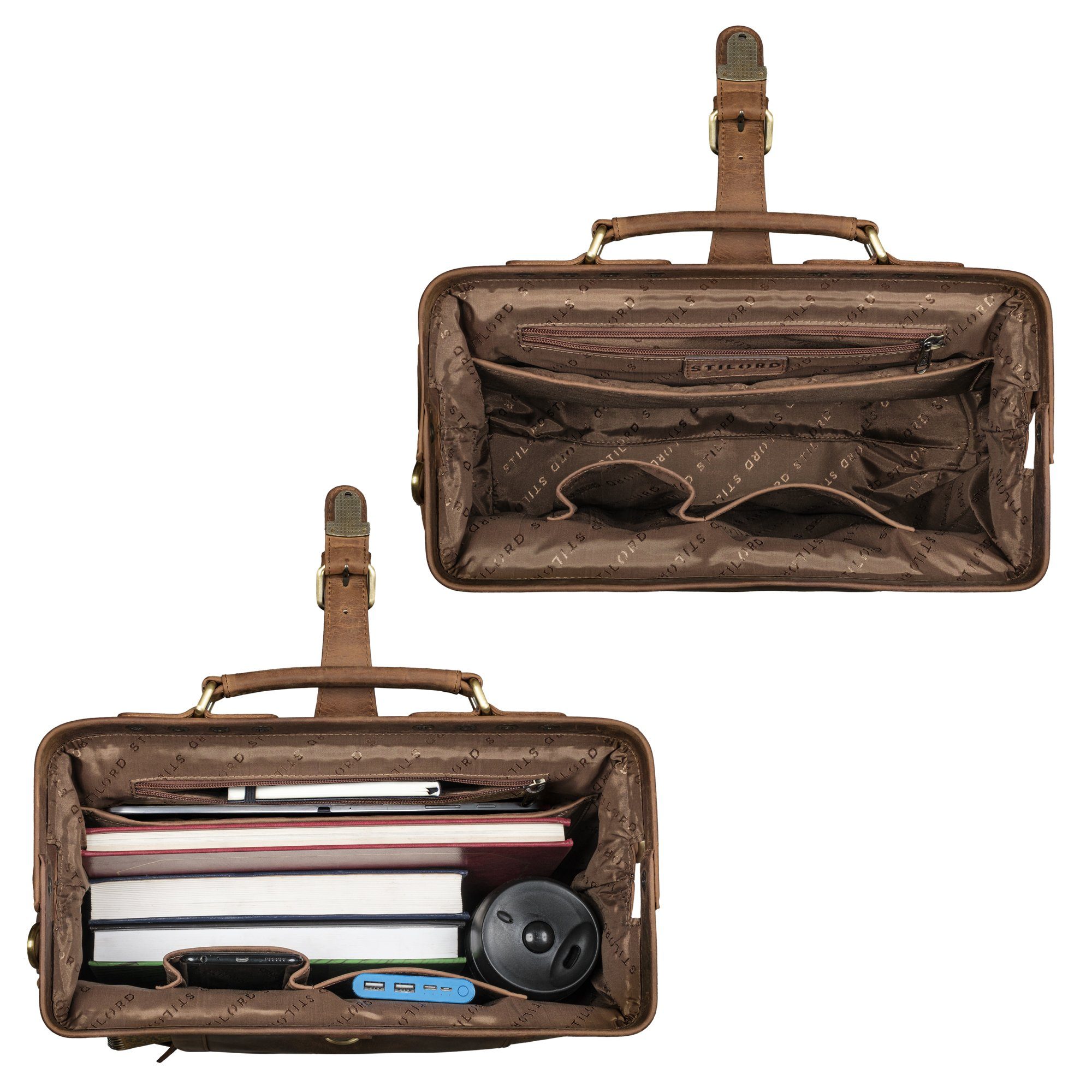 STILORD Handtasche "Casey" Vintage Handtasche Leder Damen Herren Arzttasche
