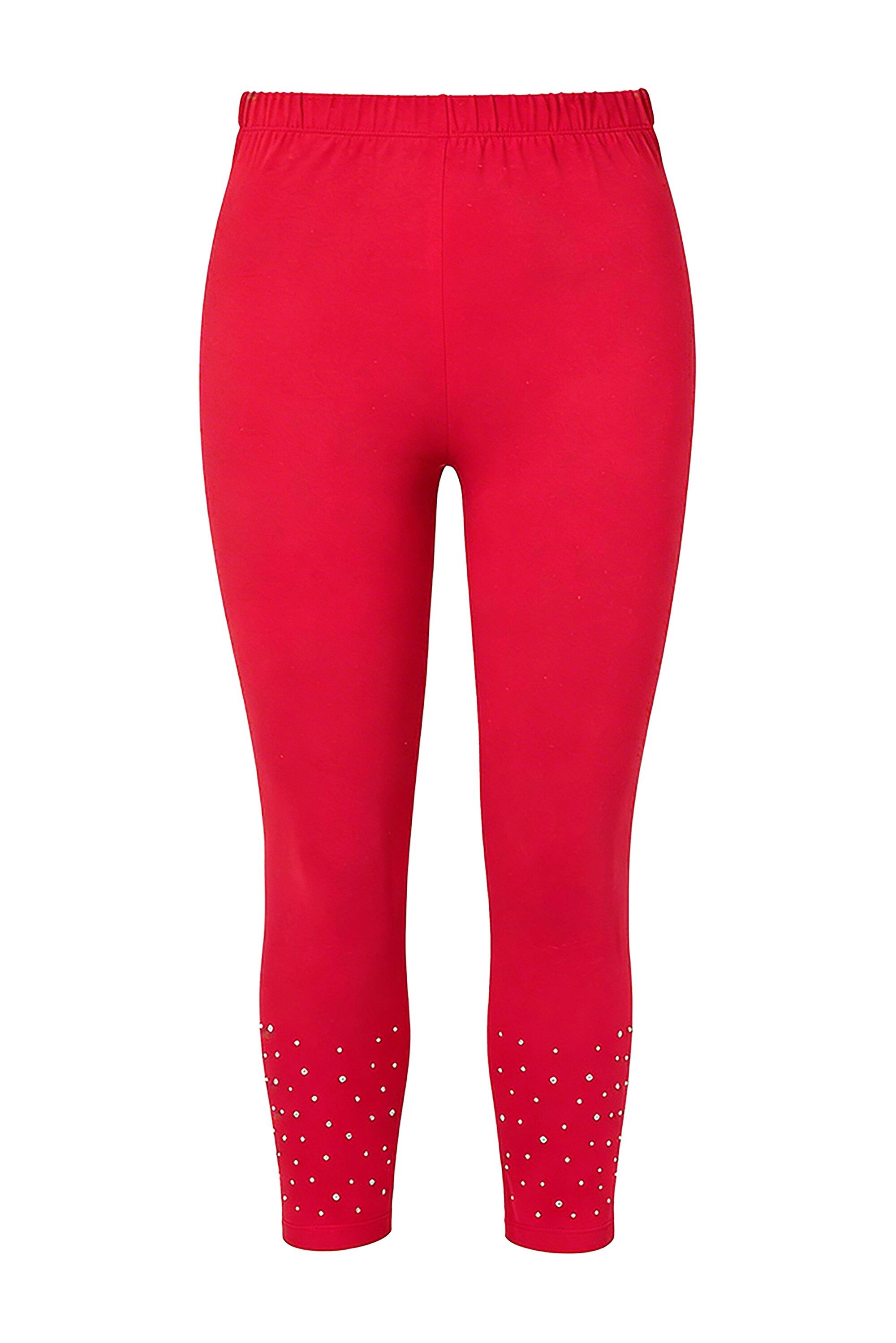 MIAMODA Leggings Leggings mit Hotfix Steinchen