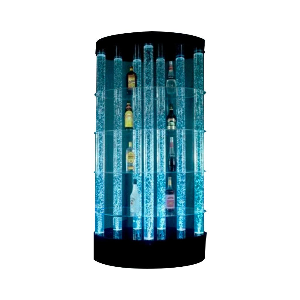 JVmoebel Barschrank Bar Empfangs Tresen Wasserwand Wassersäule Theke Regale Möbel Regal Made in Europa