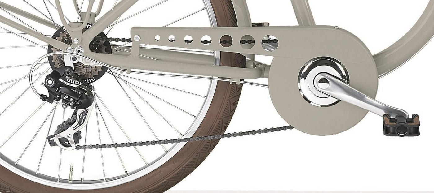 Thumbnail - MBM Cruiser, SHIMANO 7-Gang Kettenschaltung, Cityfahrrad New Maui Man 26 Zoll