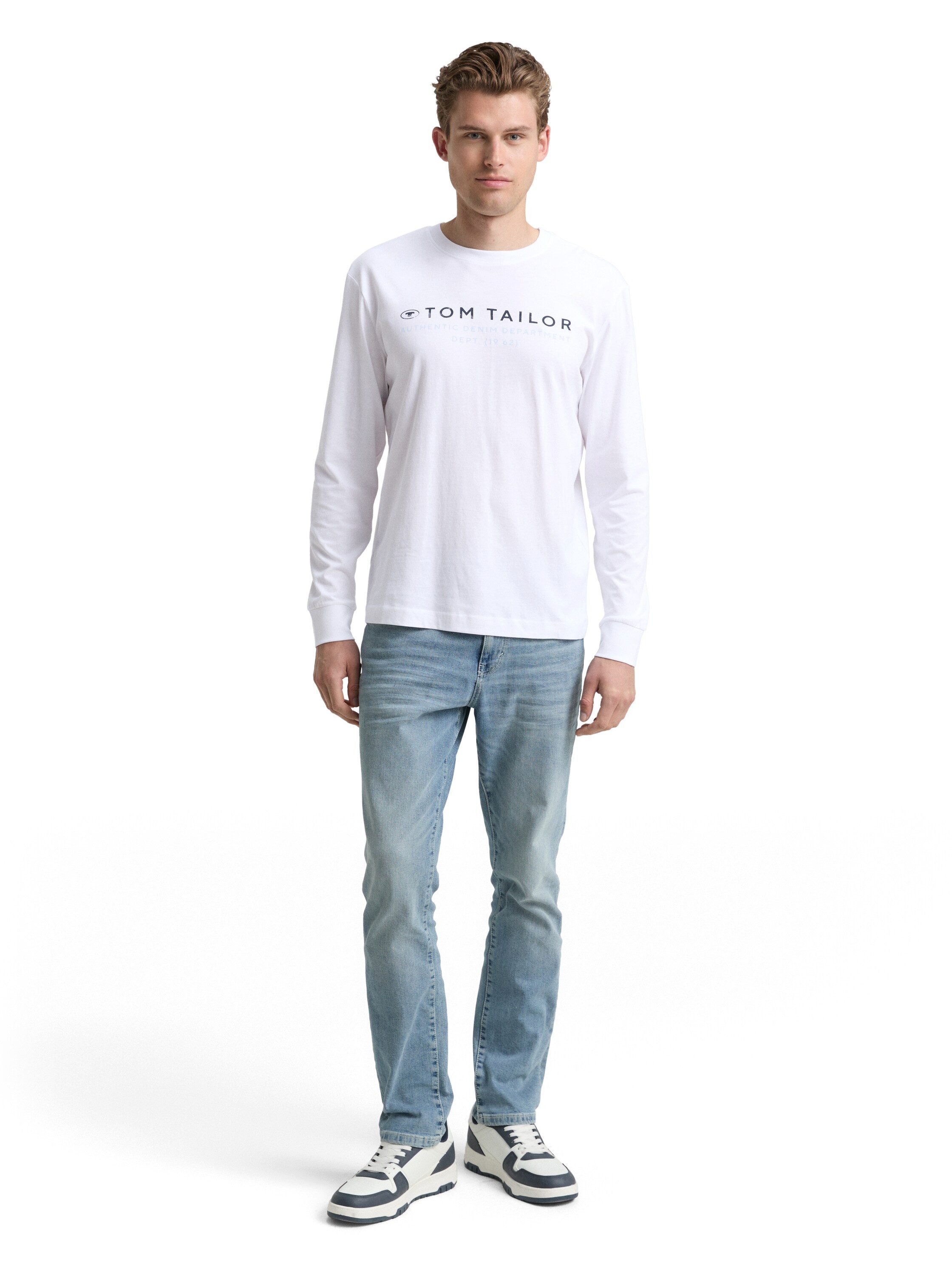 TOM TAILOR Langarmshirt mit Logo Print