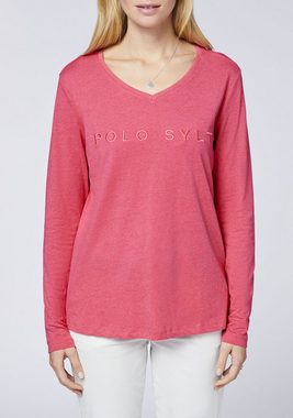 Polo Sylt Print-Shirt im Label-Design