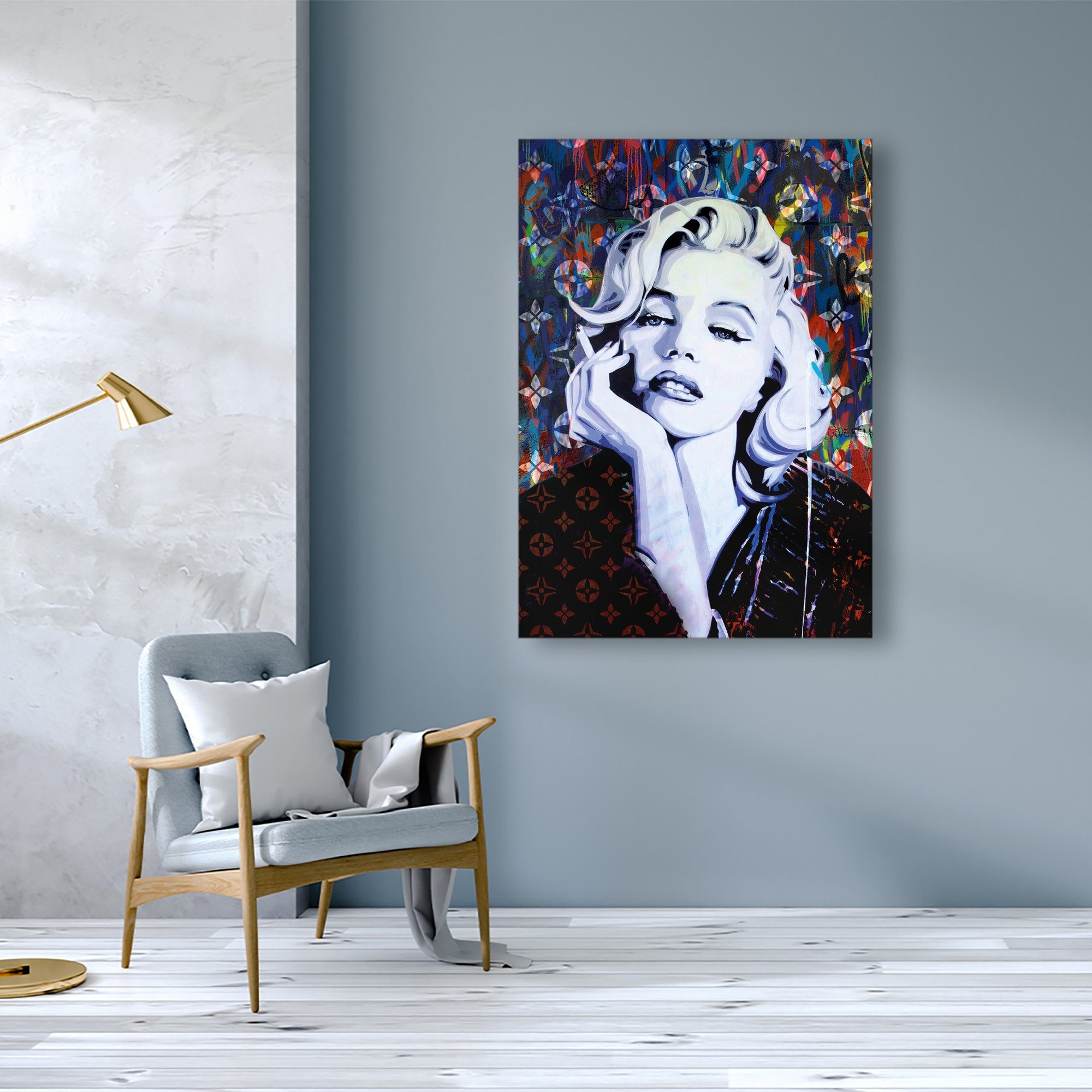 gerahmte Wandbild Art, Leinwand Canva Wandbilder & Wall Marilyn Größen, in als 4 Bild, Monroe, ArtMind Poster Premium