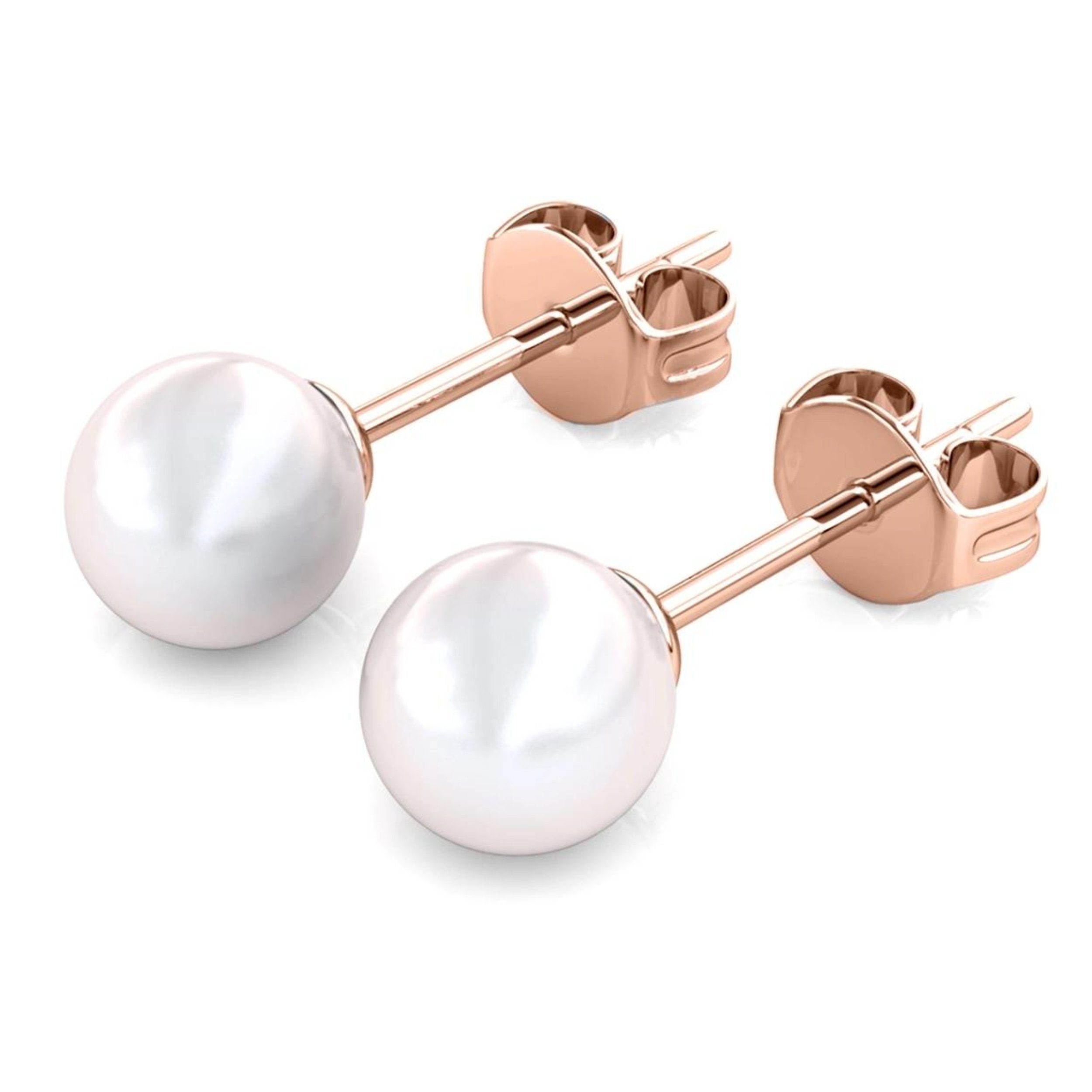 Ella Eisvogel Schmuckset Perlmutt Duo - Roségold & Perle, 18 Karat
