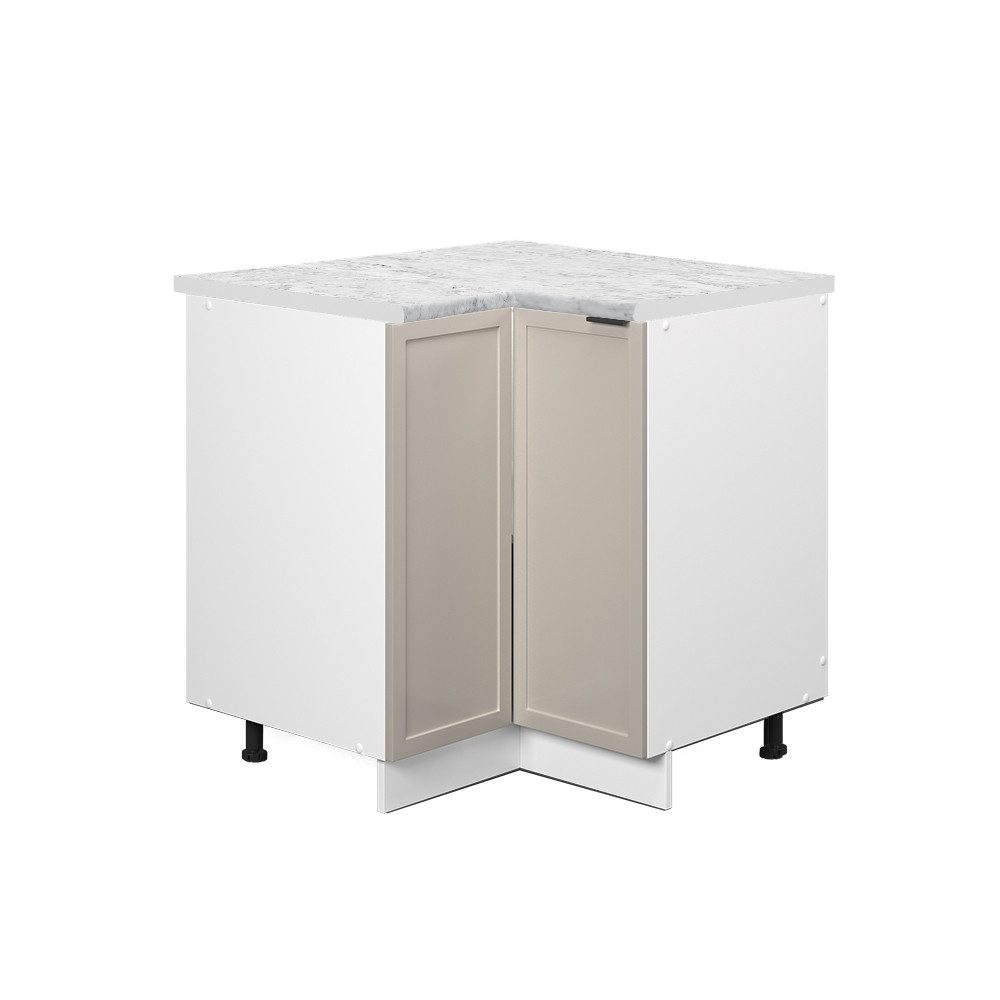 Vicco Eckunterschrank Fame-Line, GrauBeige/Weiß, 80.5 cm, günstig online kaufen
