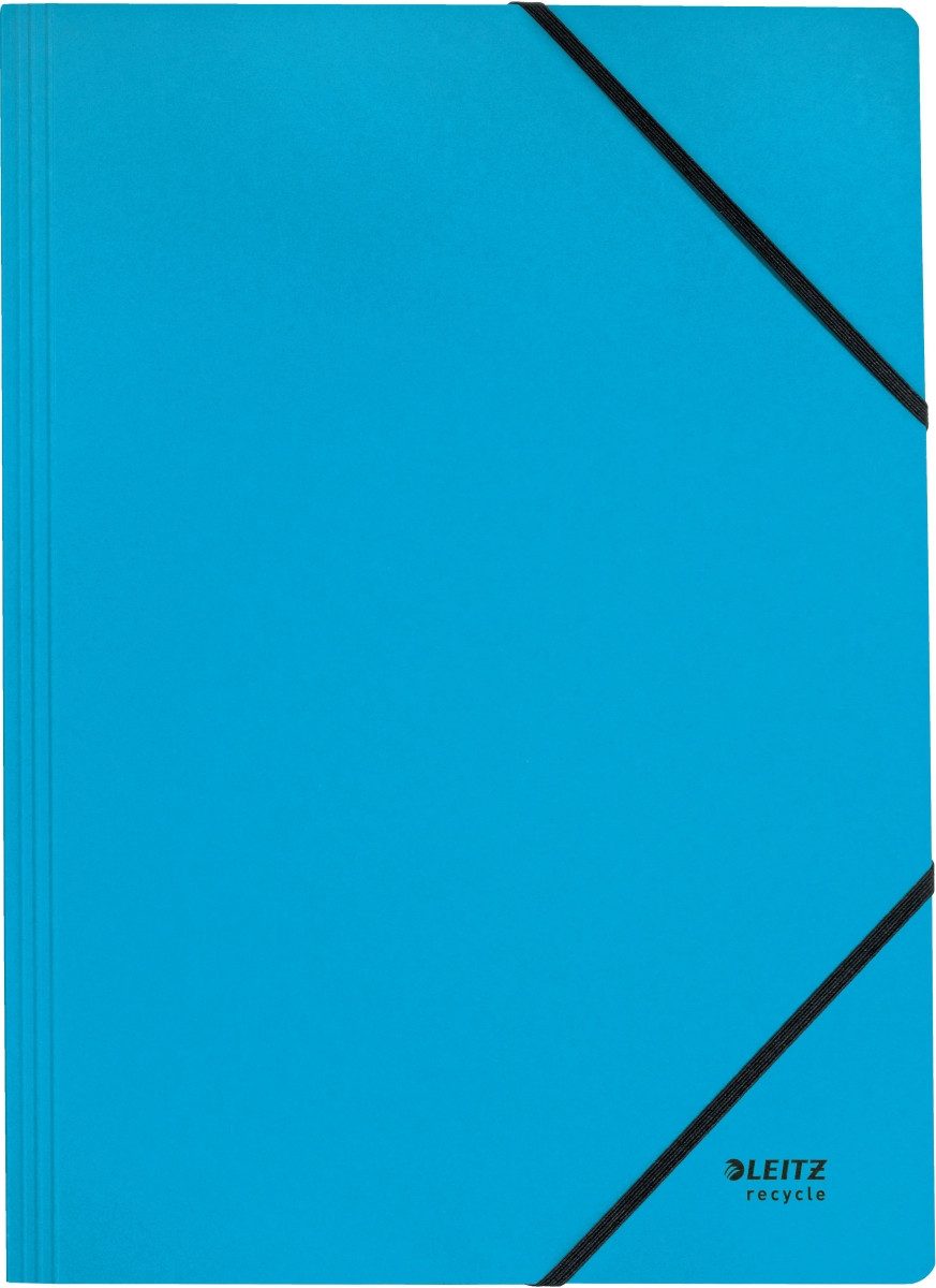 Fächermappe Eckspanner Recycle A4 Karton blau