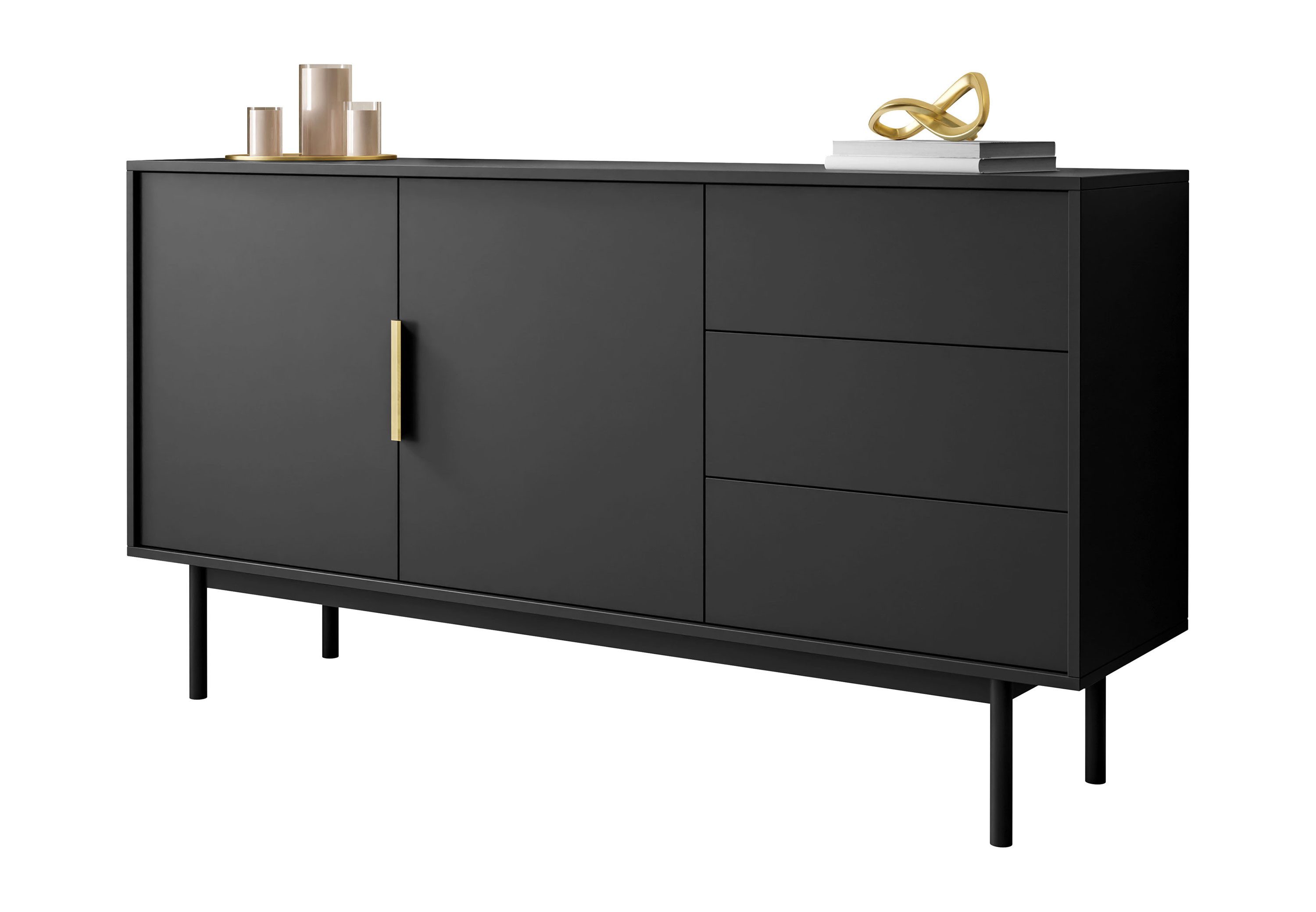 Lookway Kommode MIRACLE 2D3S Zweitürige Kommode mit Schubladen