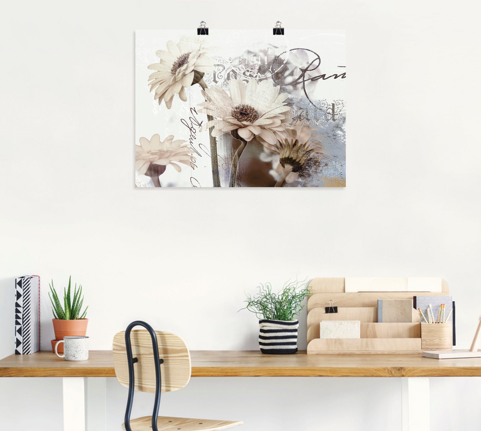 Artland Wandbild Gerberas_Detail, Blumenbilder (1 St), als Leinwandbild, Poster in verschied. Größen