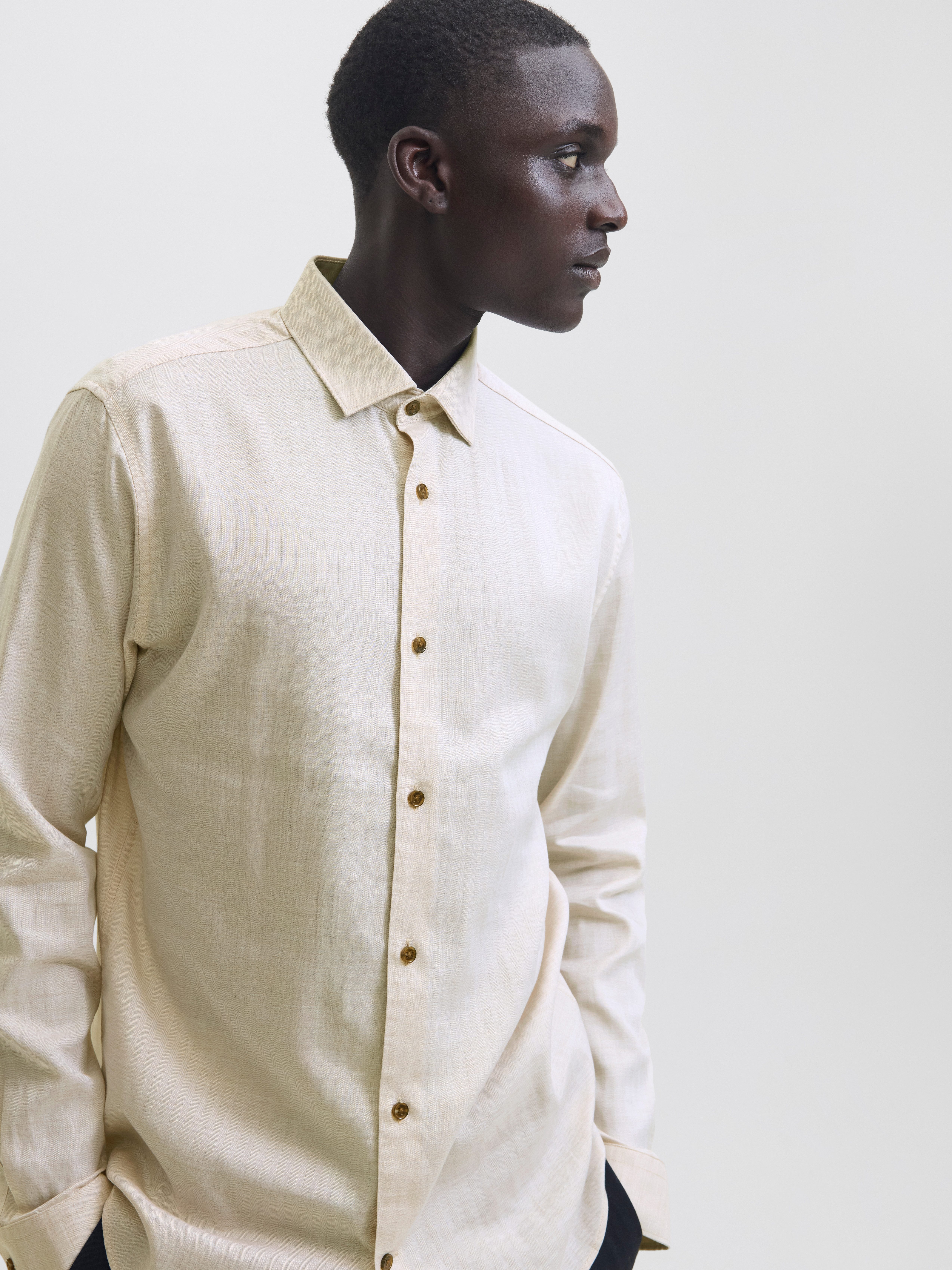 Jack & Jones Langarmhemd JPRBLAPARKER MELANGE L/S SHIRT BF