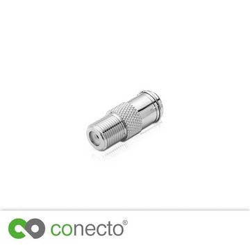 conecto conecto Antennen-Adapter, F-Buchse auf IEC-Buchse, Adapter zum Verbind SAT-Kabel