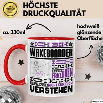 Trendation Tasse Wakeboarder Geschenk Kaffee-Tasse Geschenkidee für Wakeboarder Ich Bin