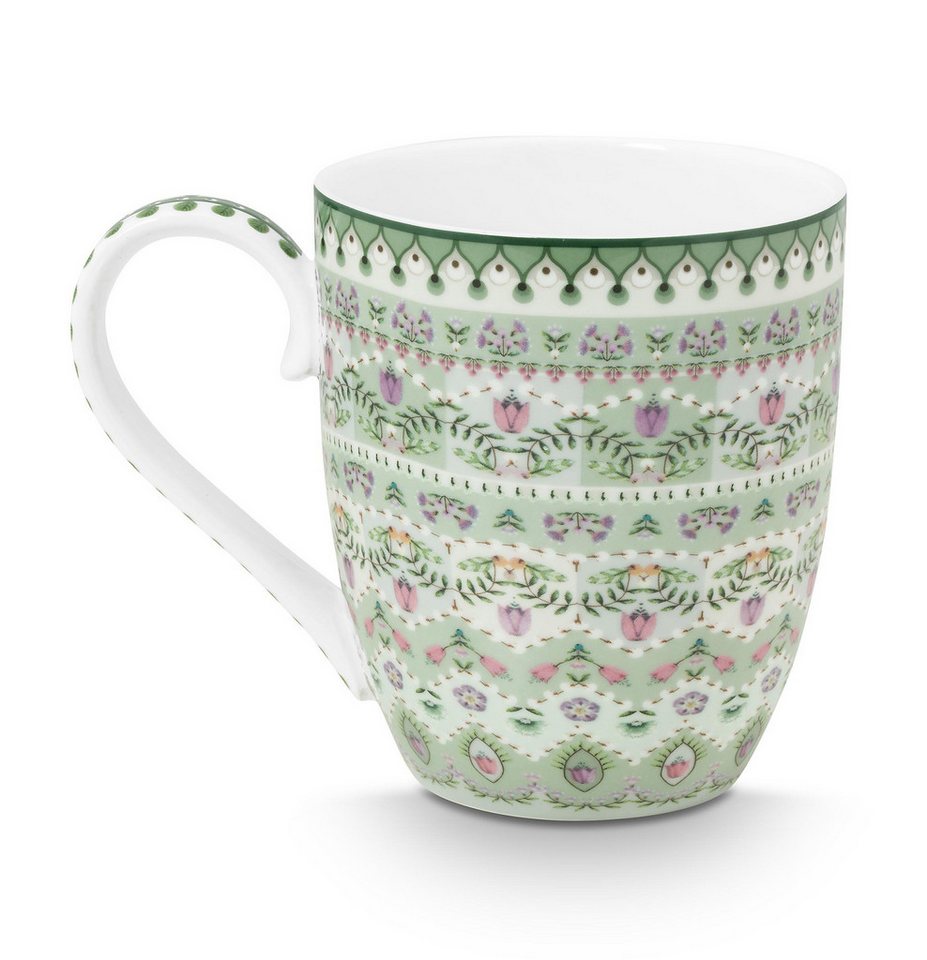 Thumbnail - PiP Studio Geschirr Pip Studio Tasse gross Lily&Lotus, hellgrün