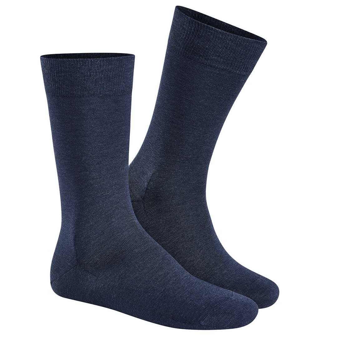 KUNERT Basicsocken CLARK (1-Paar) Feinste Dark-navy Herren 2090 eine Passform Baumwoll-Socken für perfekte