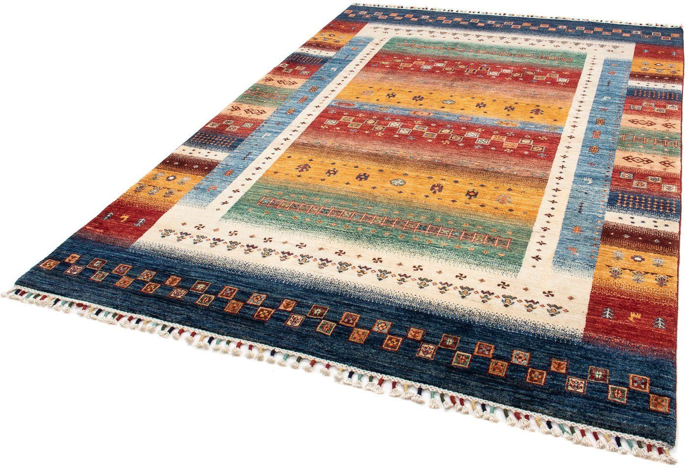 Orientteppich Ziegler - 259 x 176 cm - mehrfarbig, morgenland, rechteckig, Höhe: 6 mm, Wohnzimmer, Handgeknüpft, Einzelstück mit Zertifikat