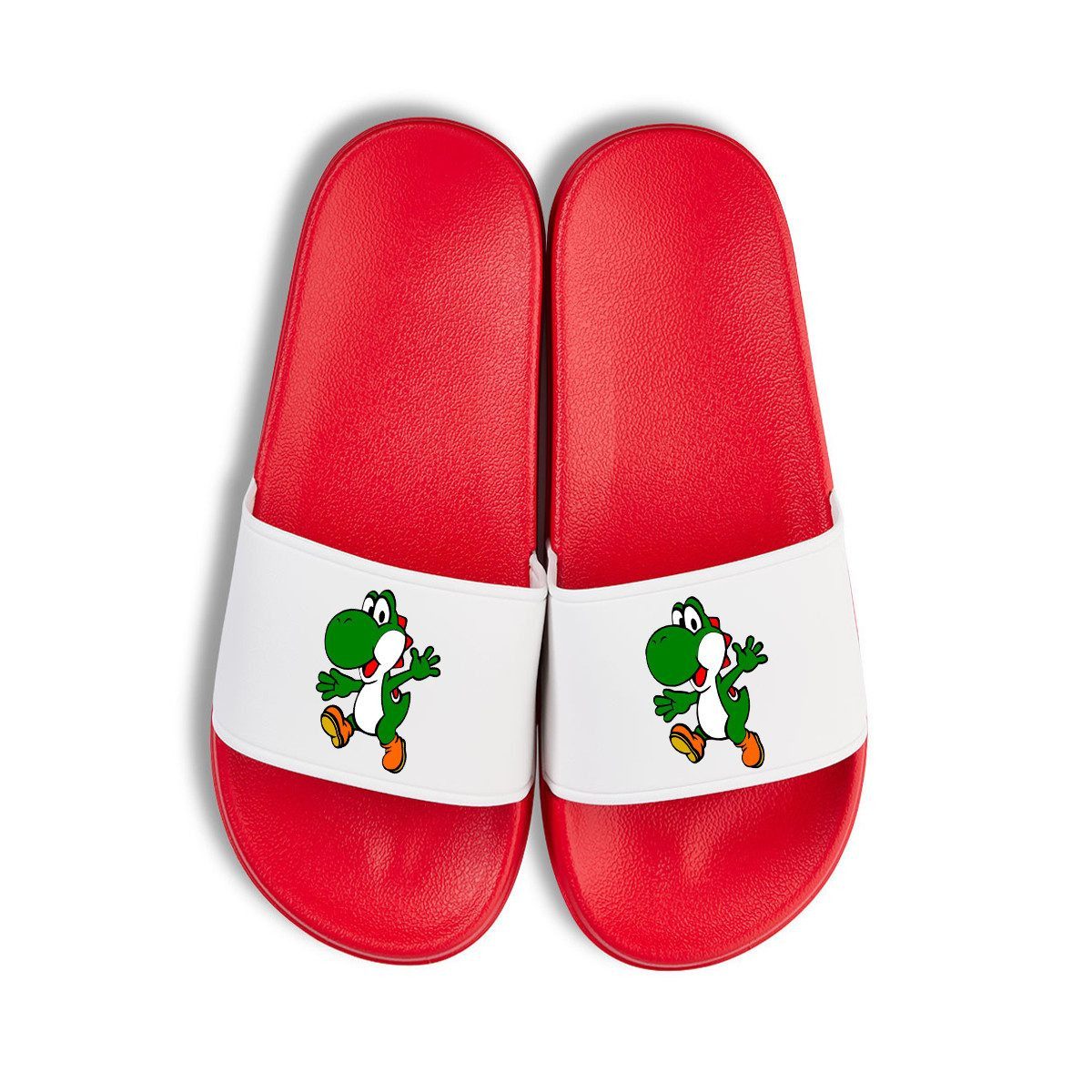 Youth Designz Yoshi Unisex Badelatschen Flip Flops Badeschuh mit lustigen Fun-Print für Damen und Herren