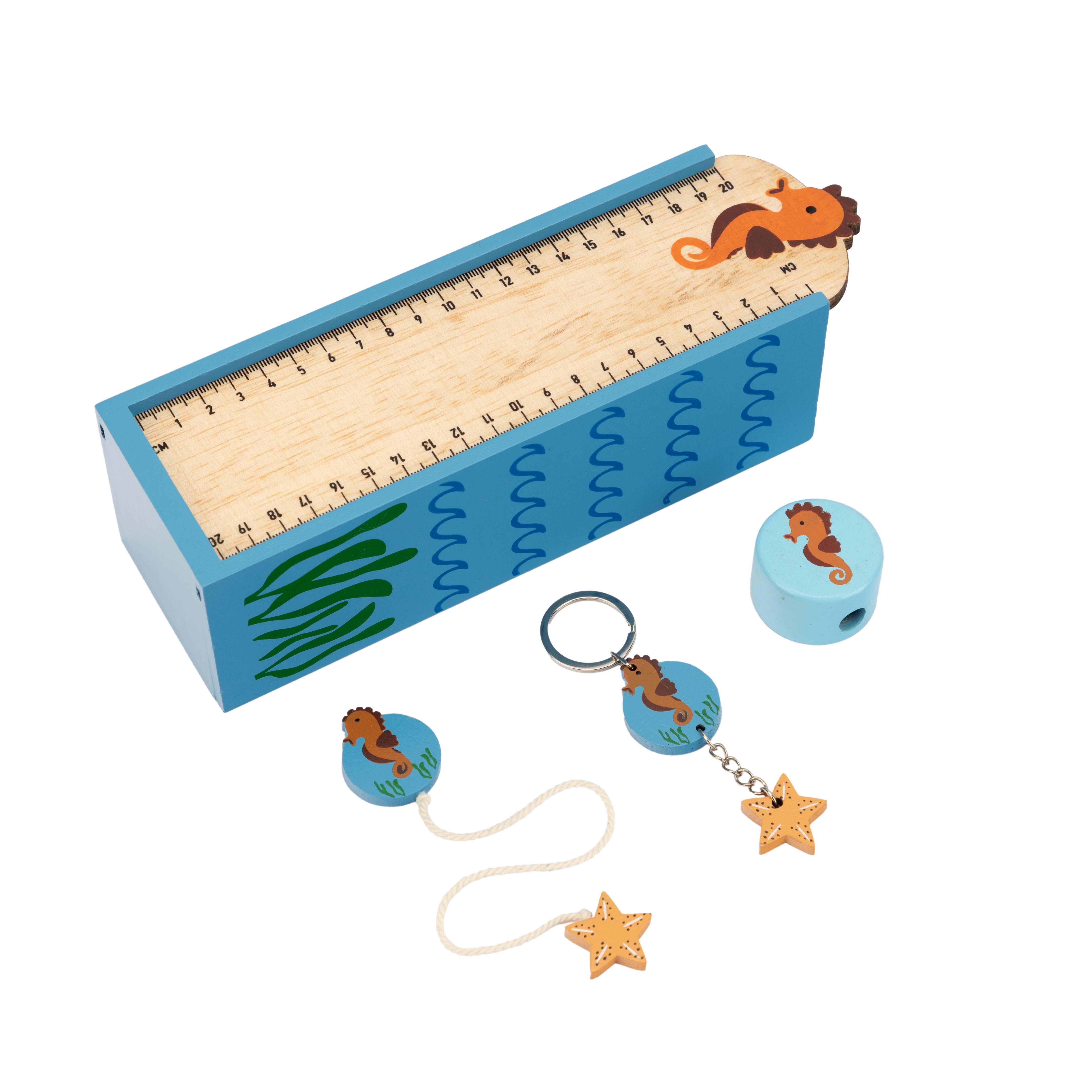 El Puente Lineal Schul-Starter-Set "Seepferdchen", Handmade, Fair Trade