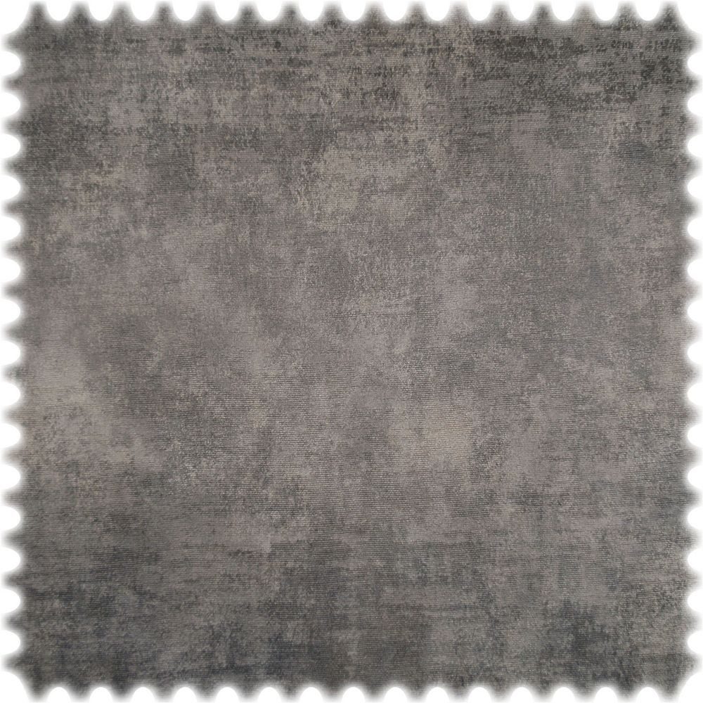 Heiro Stoff Vintage Samt Velours Möbelstoff Royal Grau mit Fleckschutz, Meterware - Breite:140 cm