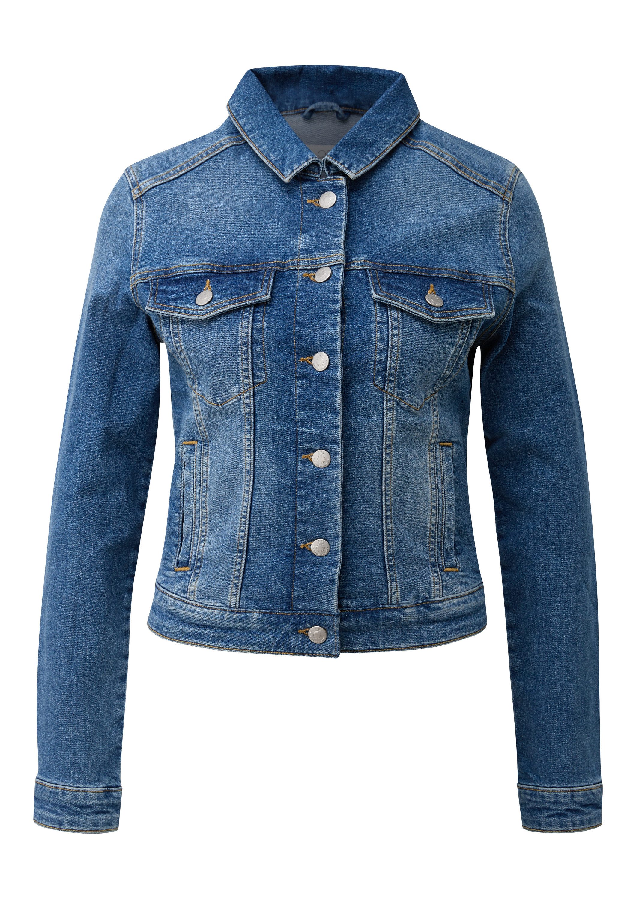 QS Funktionsjacke Indoor-Jacke Elastische Jeansjacke günstig online kaufen