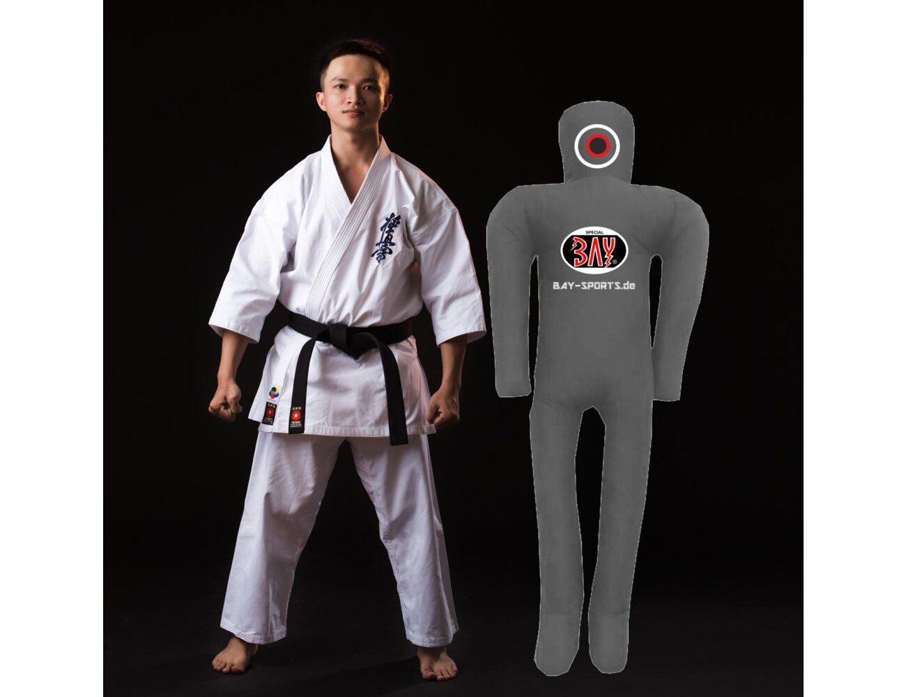 BAY-Sports Stoffpuppe Stoffpuppe Wurfdummy gefüllt Ringerpuppe Judo MMA Krav Maga 150 cm (Für Kinder und Erwachsene)