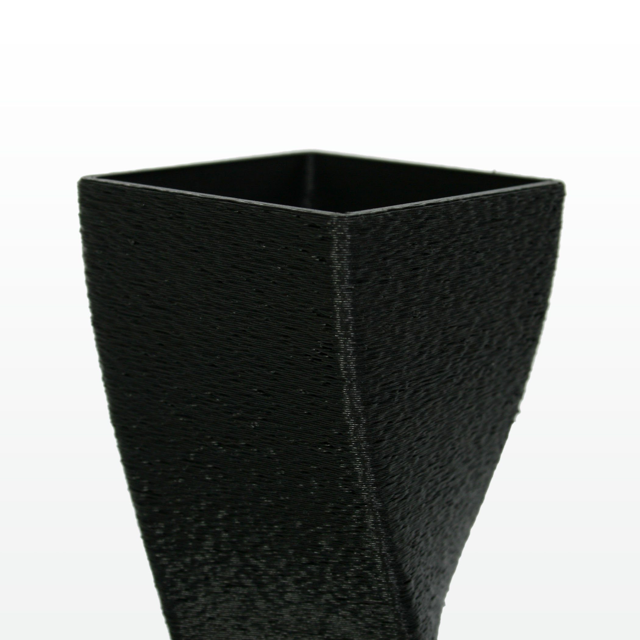 – Blumenvase bruchsicher Dekovase aus Black nachwachsenden Bio-Kunststoff, Feder & wasserdicht Kreative Rohstoffen; Designer Dekorative Vase aus