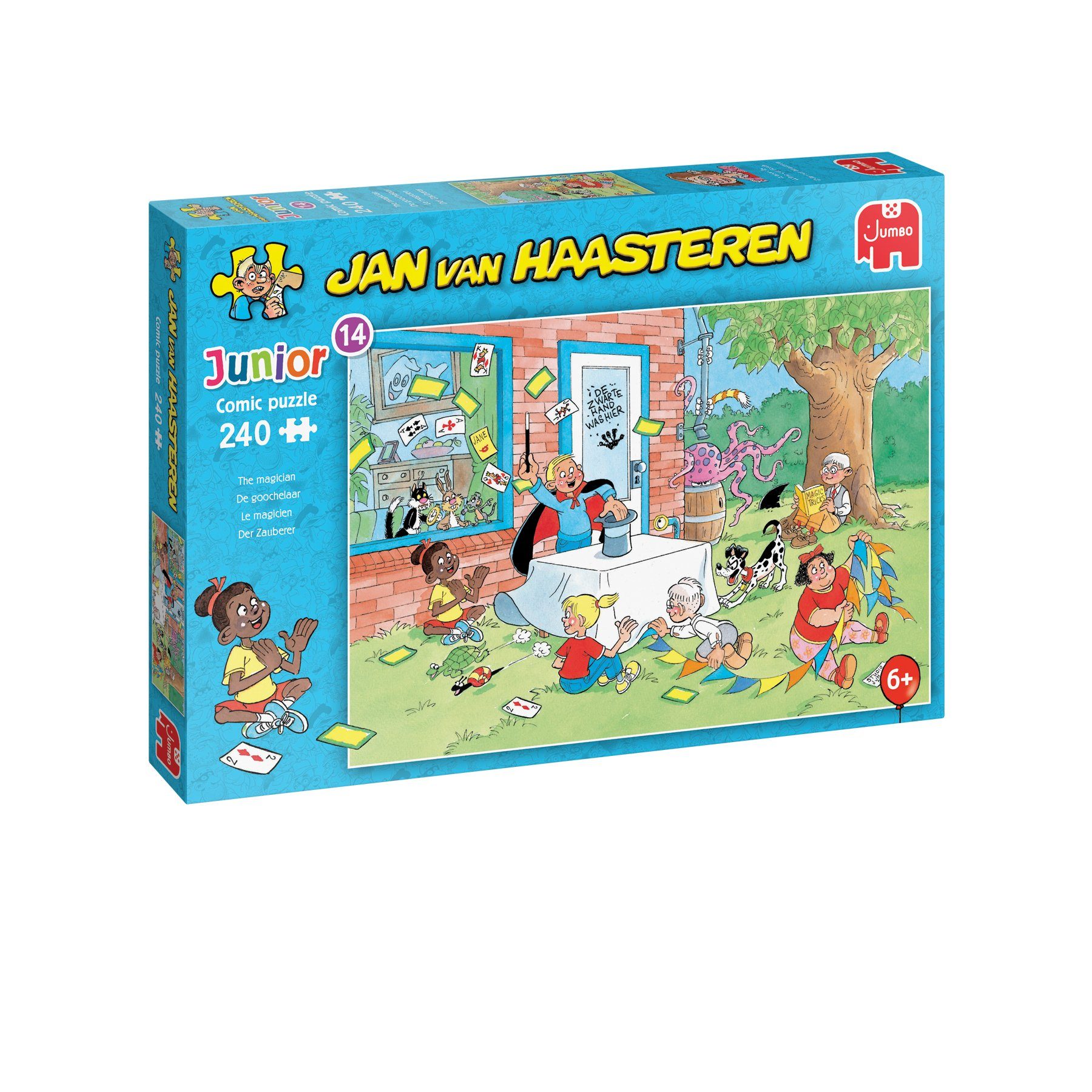 Jumbo Spiele Puzzle Jan van Haasteren Junior 14 Der Zauberer, 240 Puzzleteile, Made in Europe