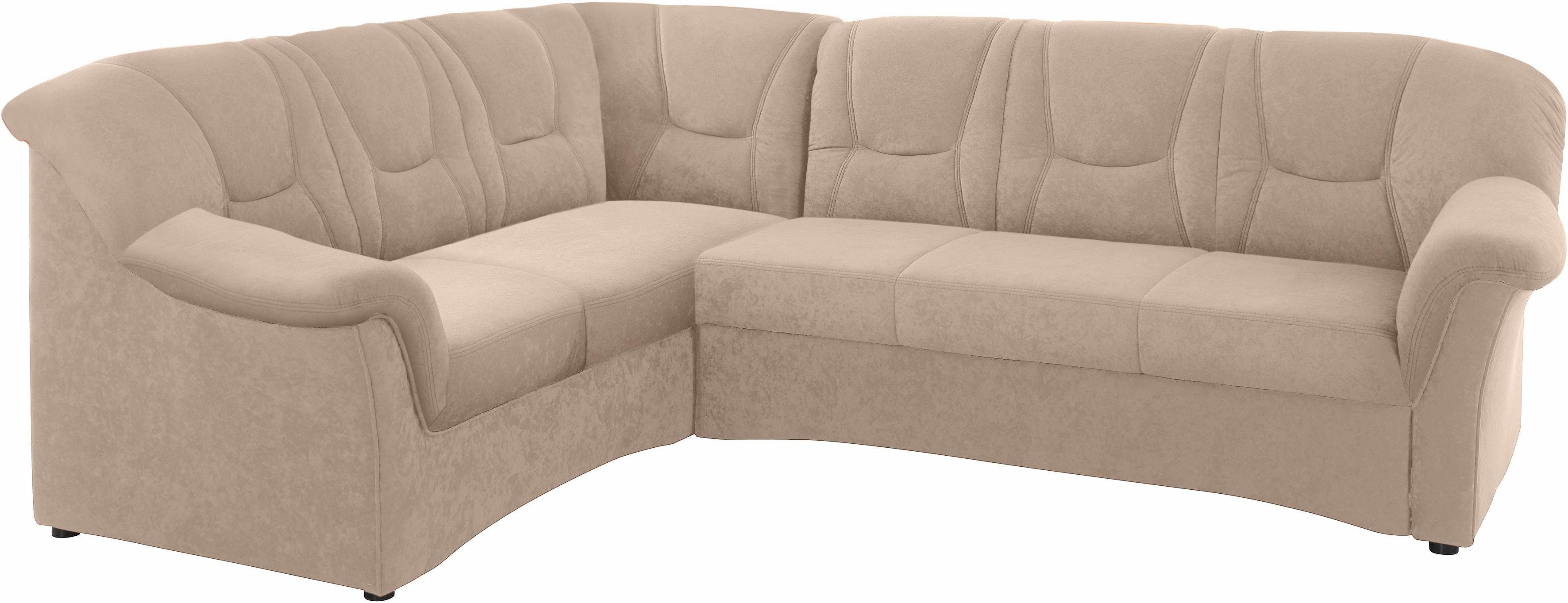 DOMO collection Ecksofa Sarafina L-Form, wahlweise mit Bettfunktion, optional mit Federkern