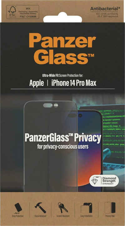 PanzerGlass »iPhone 14 Pro Max Ultrawide Privacy AB«, Displayschutzglas