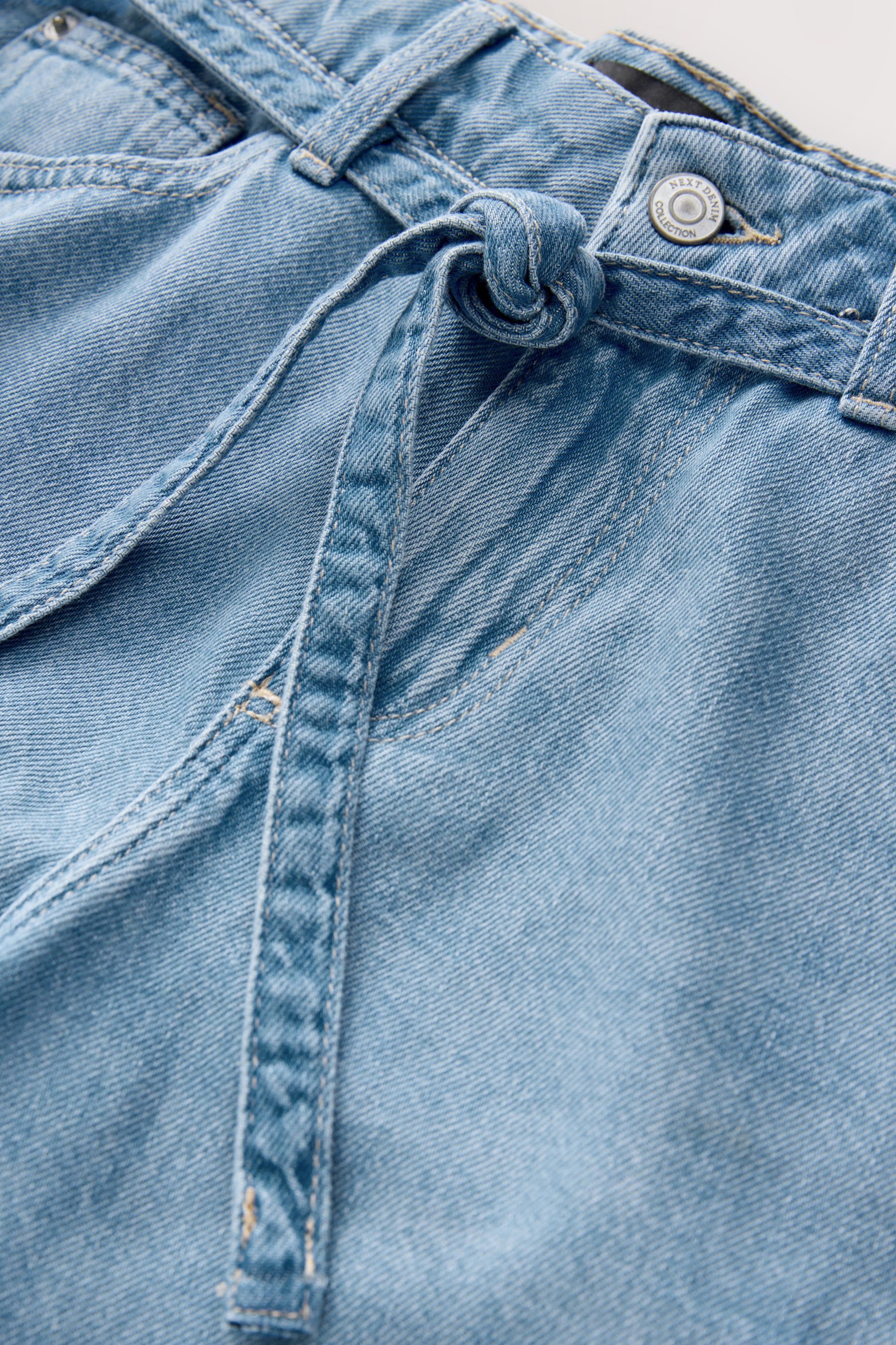 Next Shorts Jeansshorts mit Bindegürtel aus günstig online kaufen