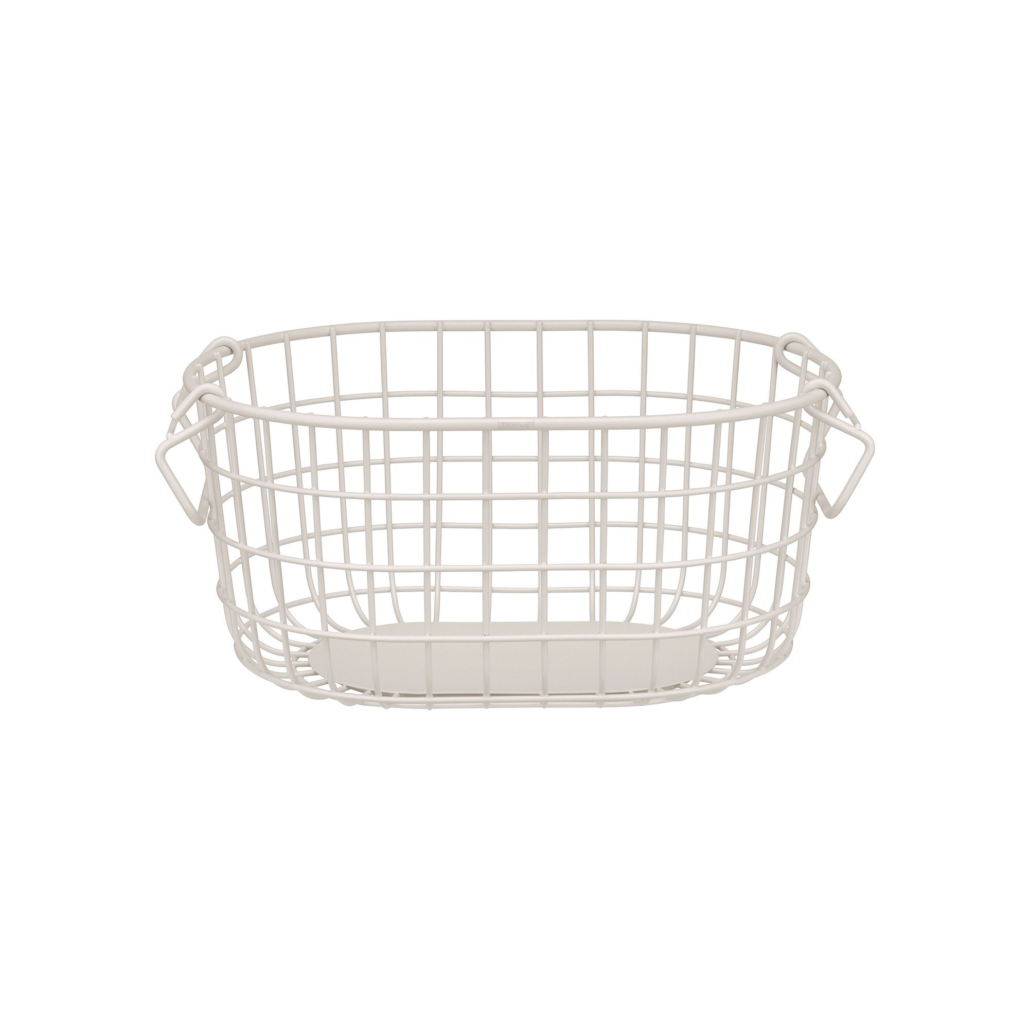 blomus Aufbewahrungskorb -KAGO- Aufbewahrungsbox, Gitterkorb, Organizer: moderner Drahtkorb (1 St), moderner Designfokus, Metall, Henkel zum Tragen, Stapelbar