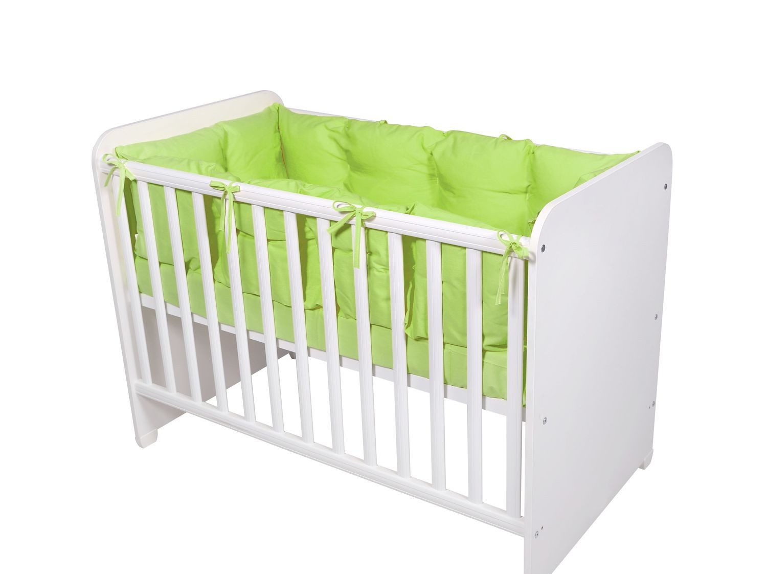 Lorelli Bettnestchen Babybett-Nestchen, (4-tlg), 4-teilig rundum, Babybett 120 x 60 cm, 100% Baumwolle