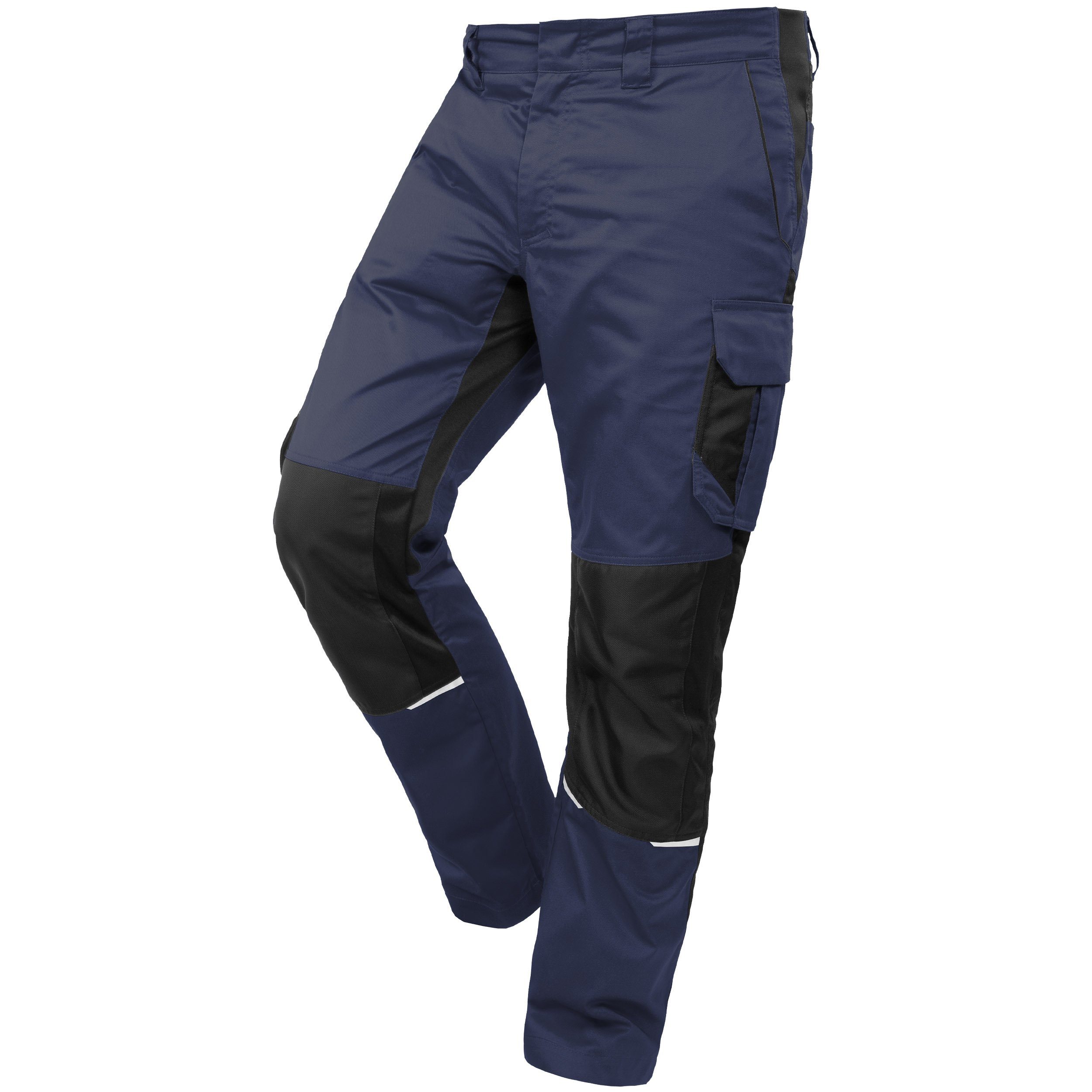 Qualitex Workwear Arbeitsbundhose Slim-Fit Herren-Arbeitshose, strapazierfähige Stretch-Hose-Herren (1-tlg) Robust wie eine Jeans, Herren Hose auch als Latzhose erhältlich
