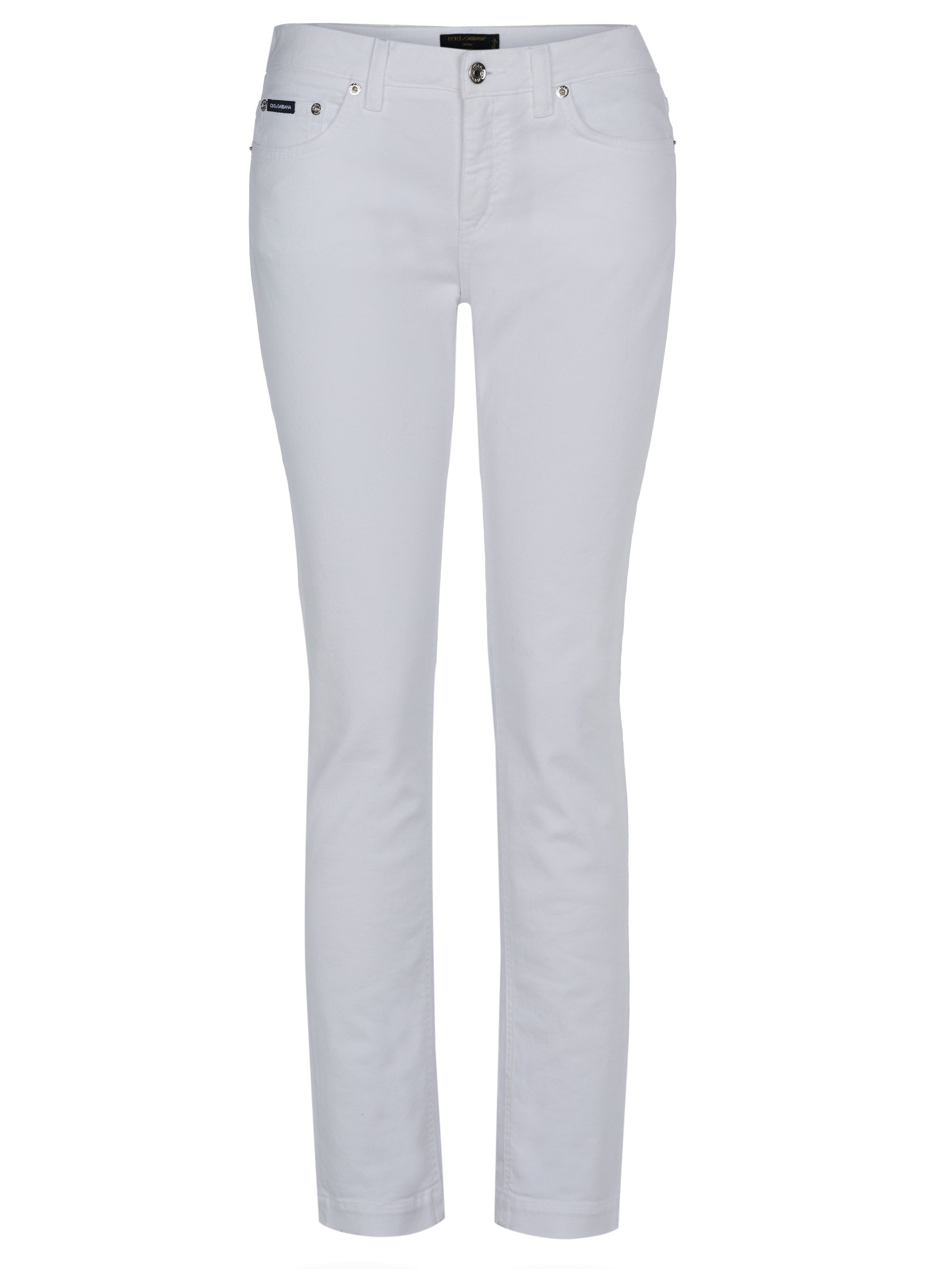 DOLCE & GABBANA Slim-fit-Jeans Dolce & Gabbana GIRLY Джинсы weiß