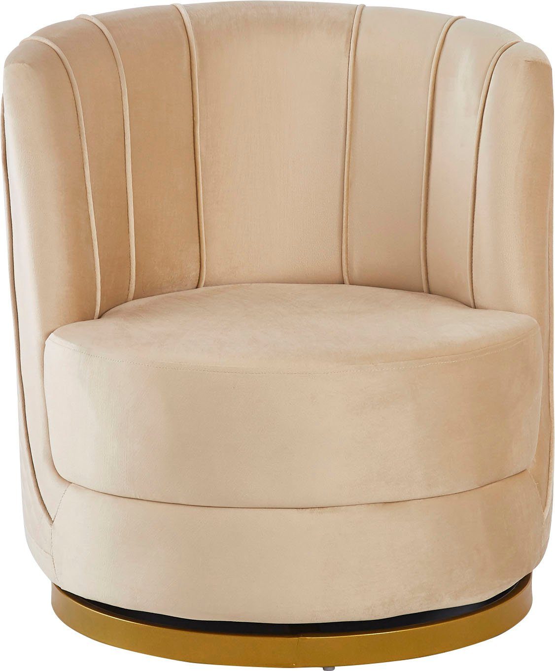 SalesFever Drehsessel Komfortabler Drehsessel mit Stil, 360° Drehfunktion