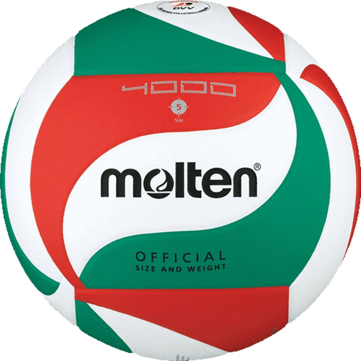 Basketball V5M4000-DE WEIß/GRÜN/ROT