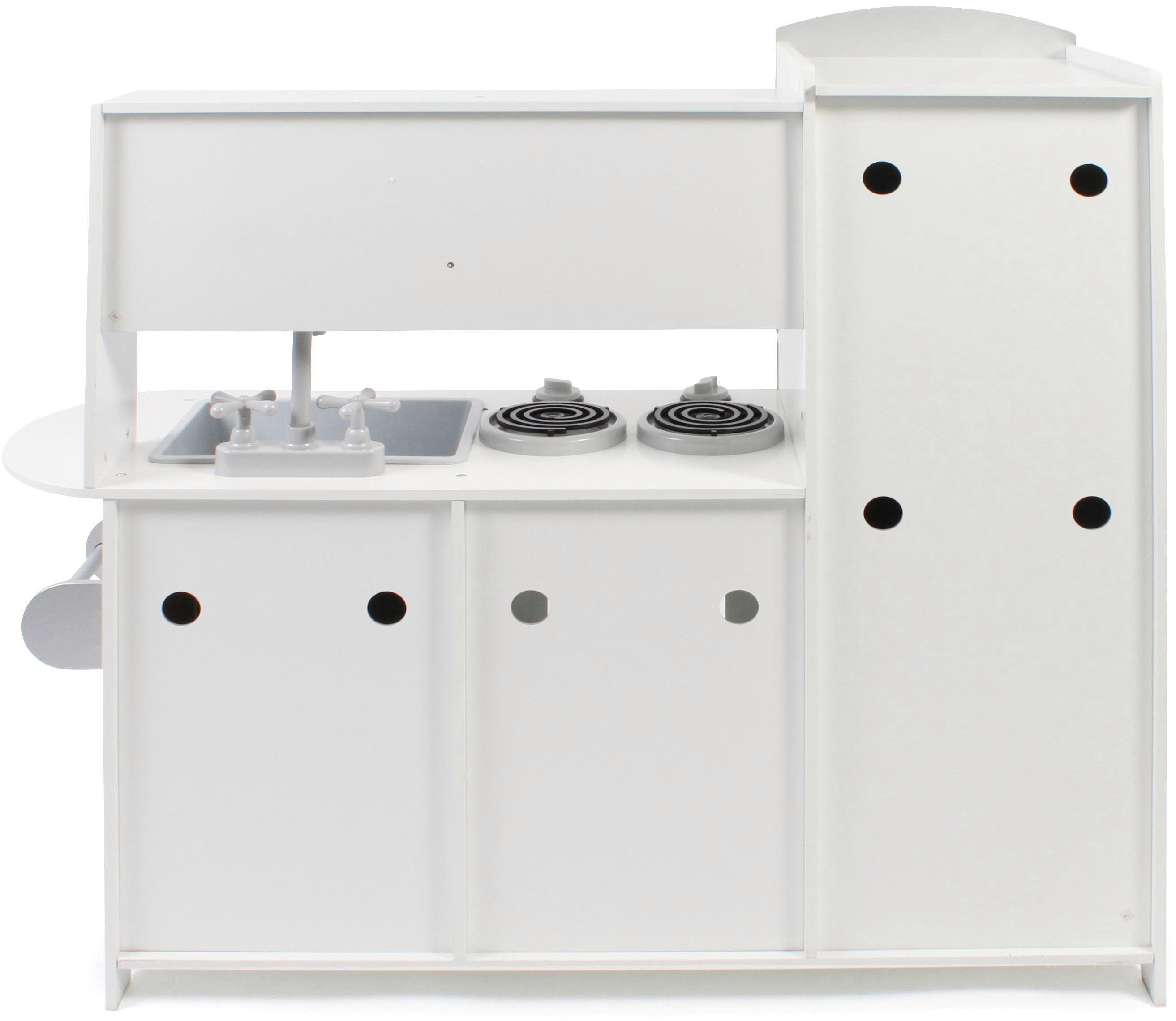 CHIC2000 Spielküche silber -weiß Holz, Kunststoff